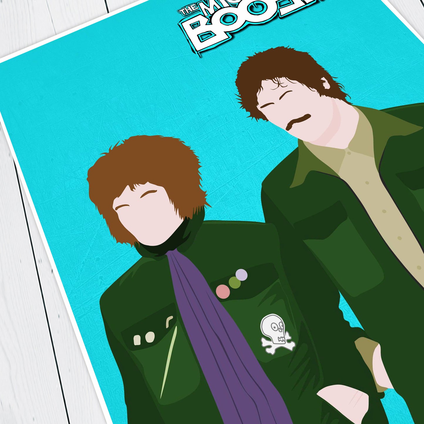 THE MIGHTY BOOSH Comedy Characters Minimalist Print