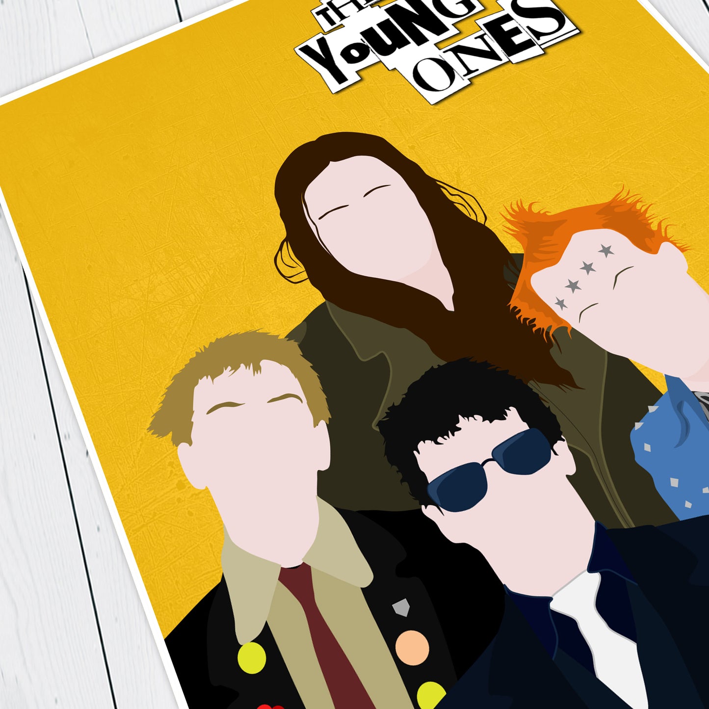 THE YOUNG ONES Comedy Characters Minimalist Print