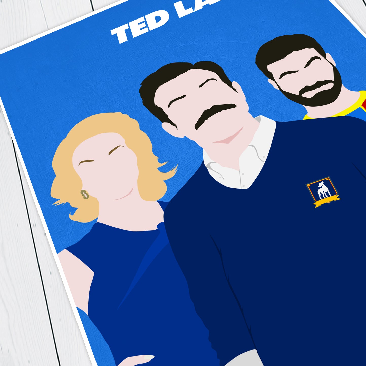 TED LASSO Comedy Characters Minimalist Print