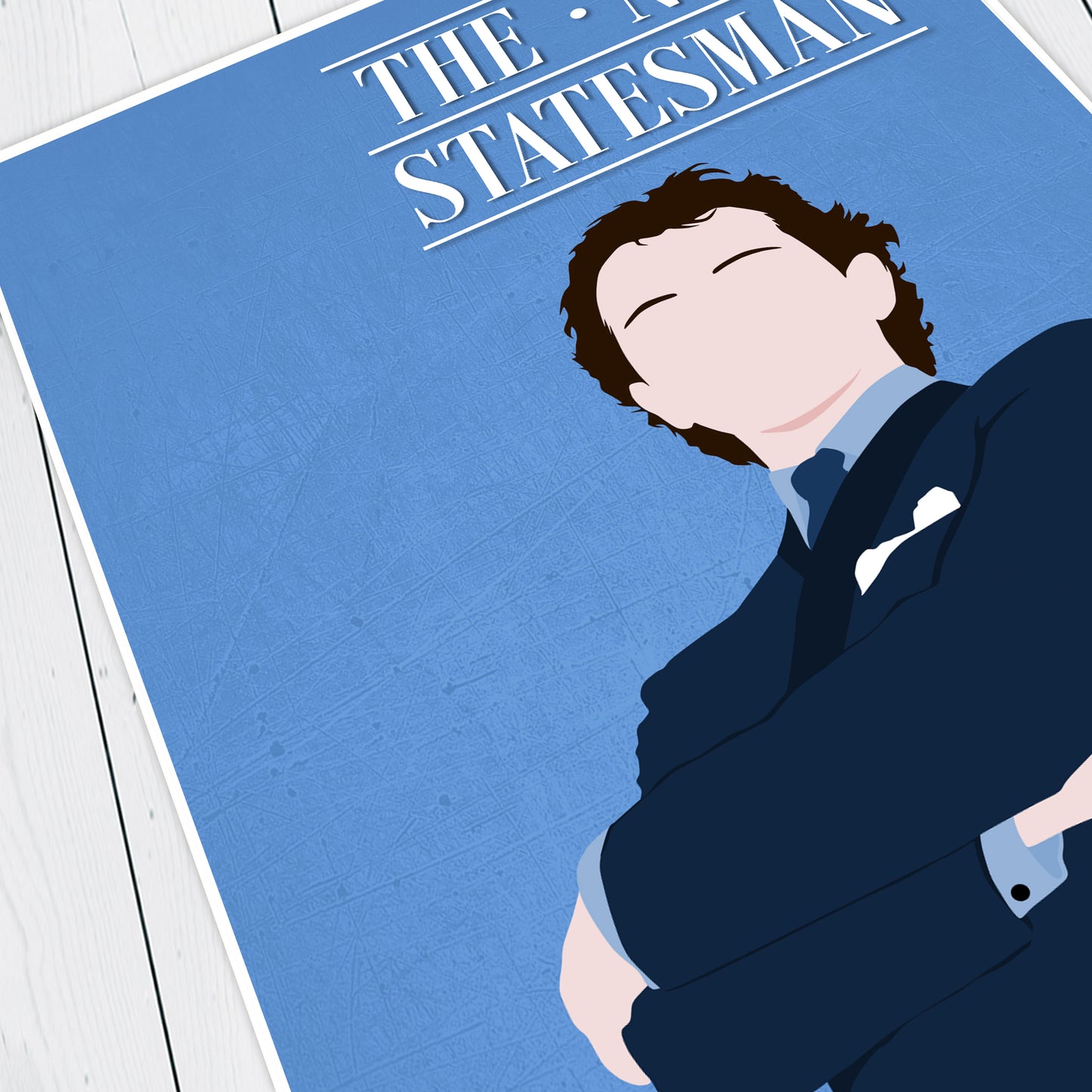 THE NEW STATESMAN Comedy Characters Minimalist Print