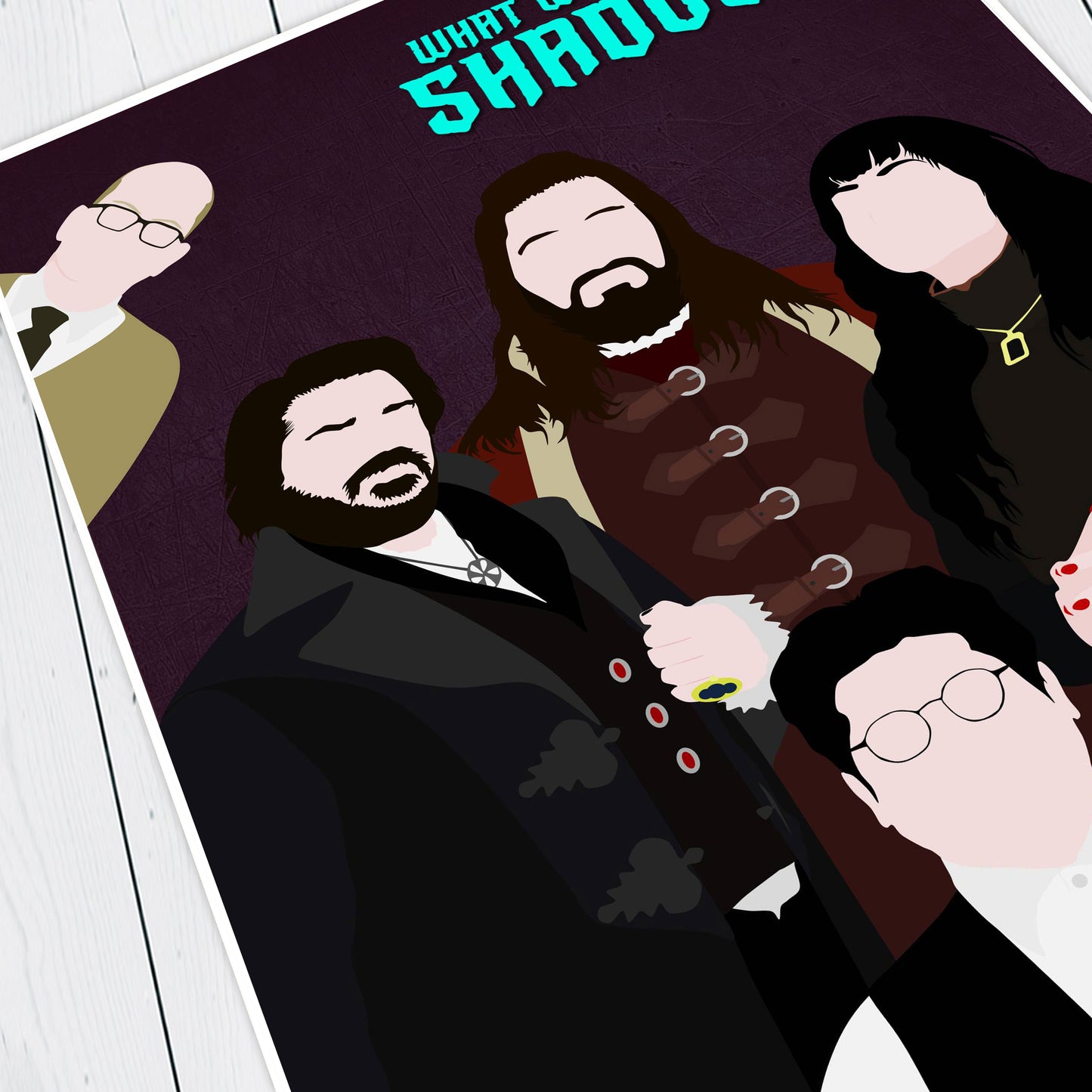 WHAT WE DO IN THE SHADOWS Comedy Characters Minimalist Print