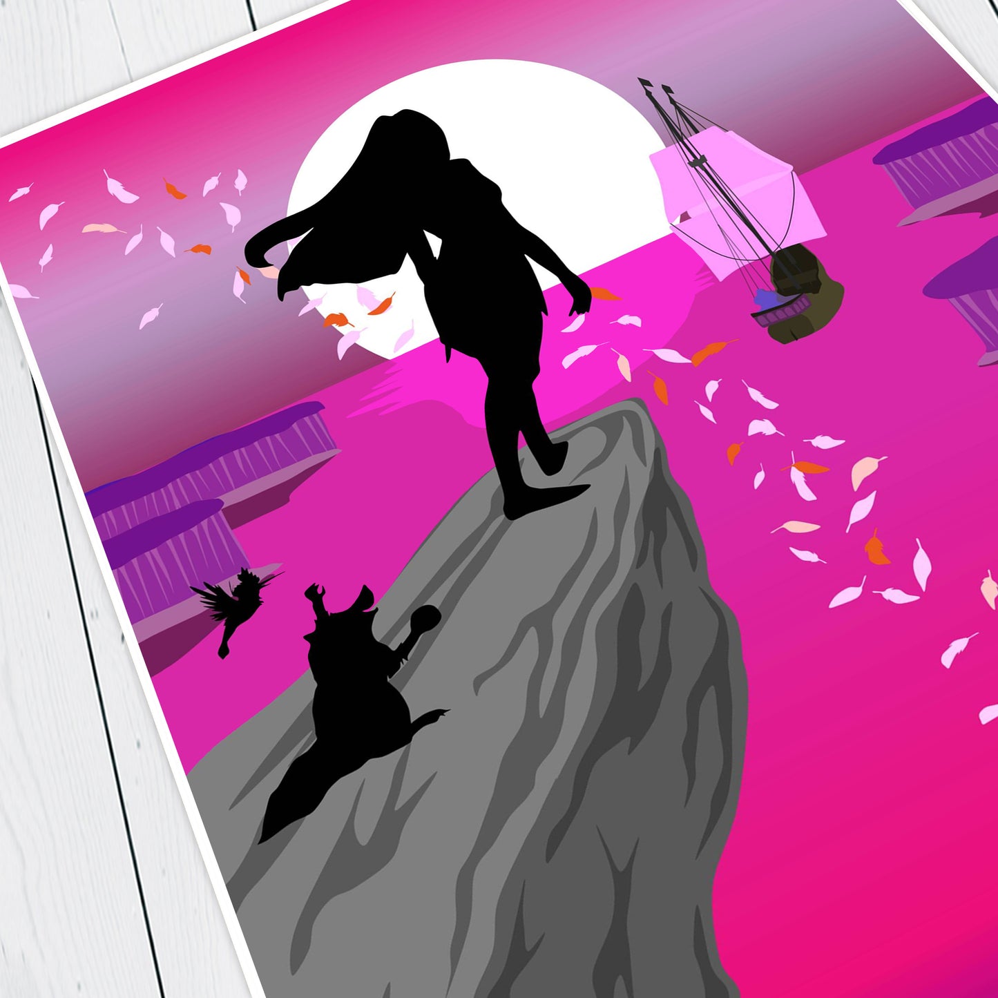 DISNEY'S POCAHONTAS Character inspired Silhouette Print