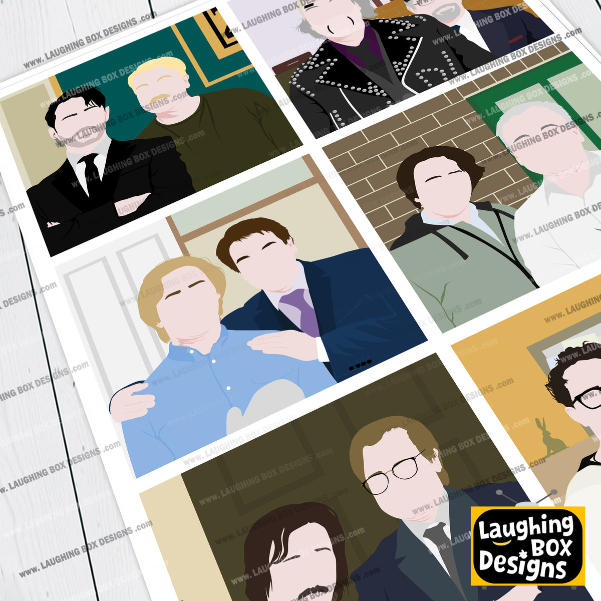 SERIES FOUR CHARACTERS, Inside Number Nine Print