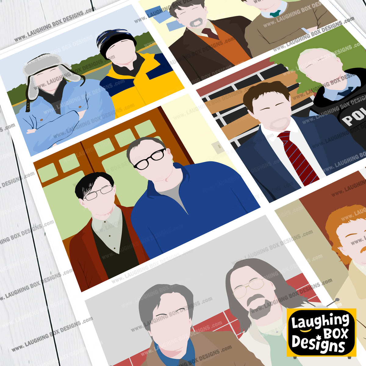 SERIES SEVEN CHARACTERS, Inside Number Nine Print
