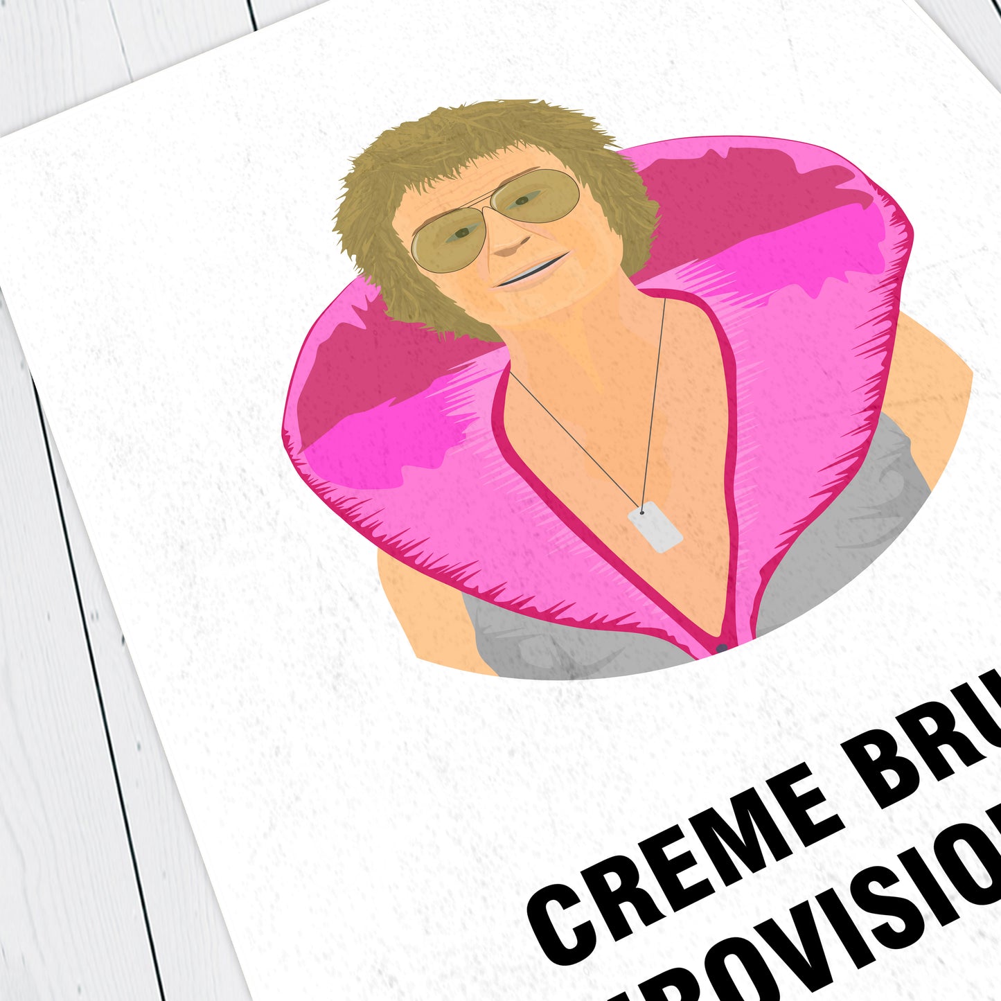 LES McQUEEN, Creme Brulee Eurovision 1981, Character Quote, The League of Gentlemen Print