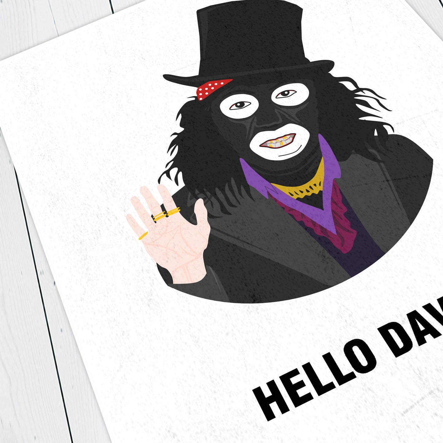 PAPA LASAROU, Hello Dave?, Character Quote, The League of Gentlemen Print