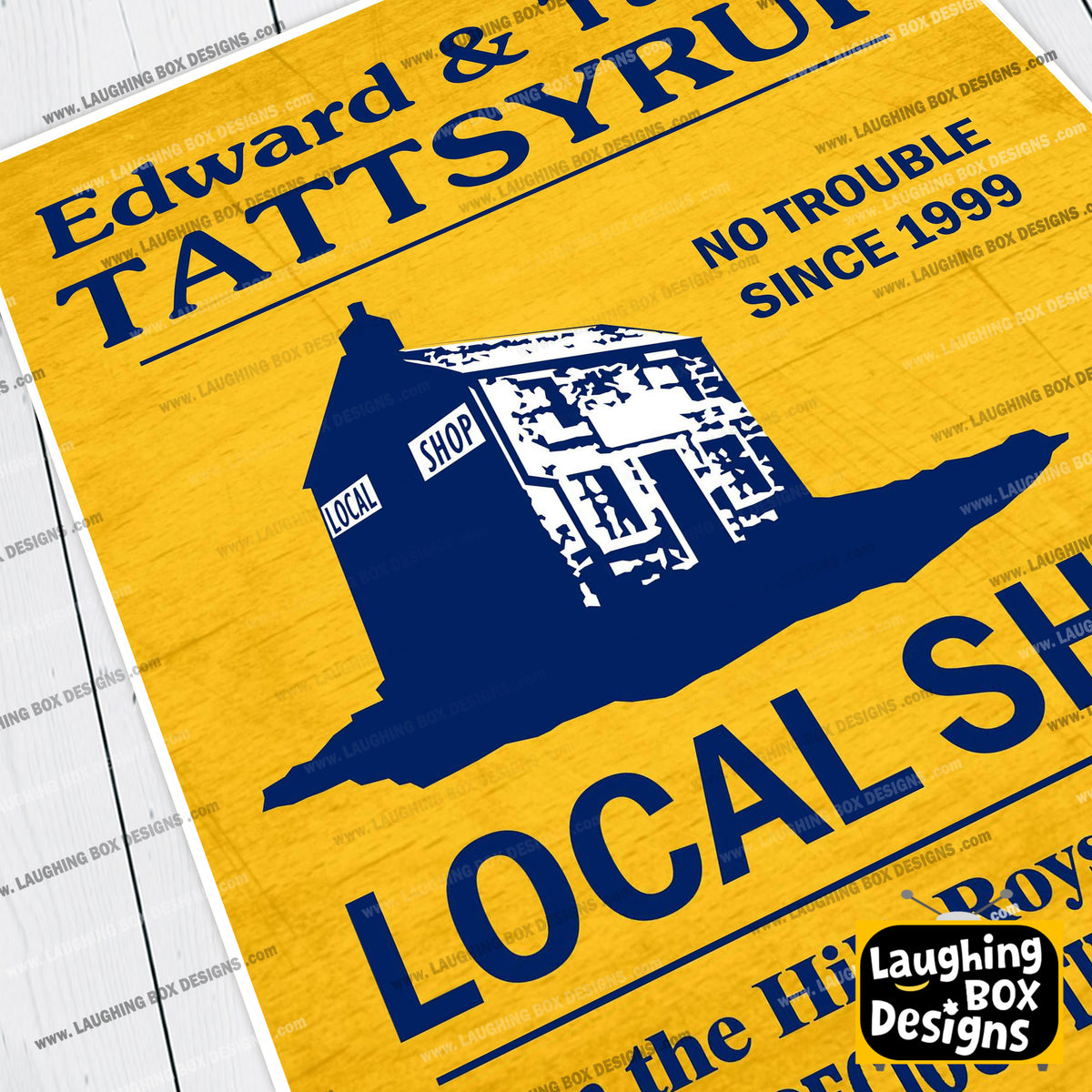 LOCAL SHOP ADVERT Edward and Tubbs Tattsyrup, The League of Gentlemen Print