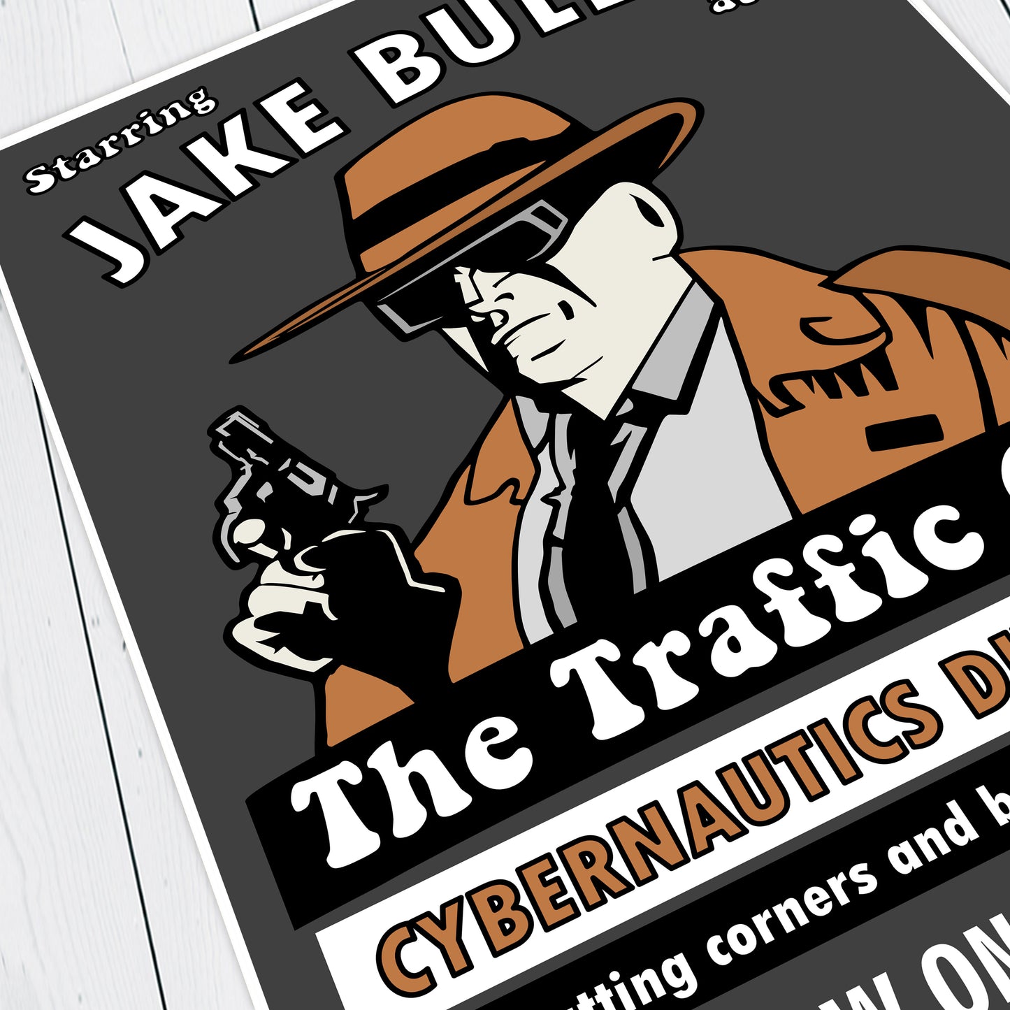 JAKE BULLET, THE TRAFFIC COP, Cybernautics Division, Krytie TV Poster, Red Dwarf Print