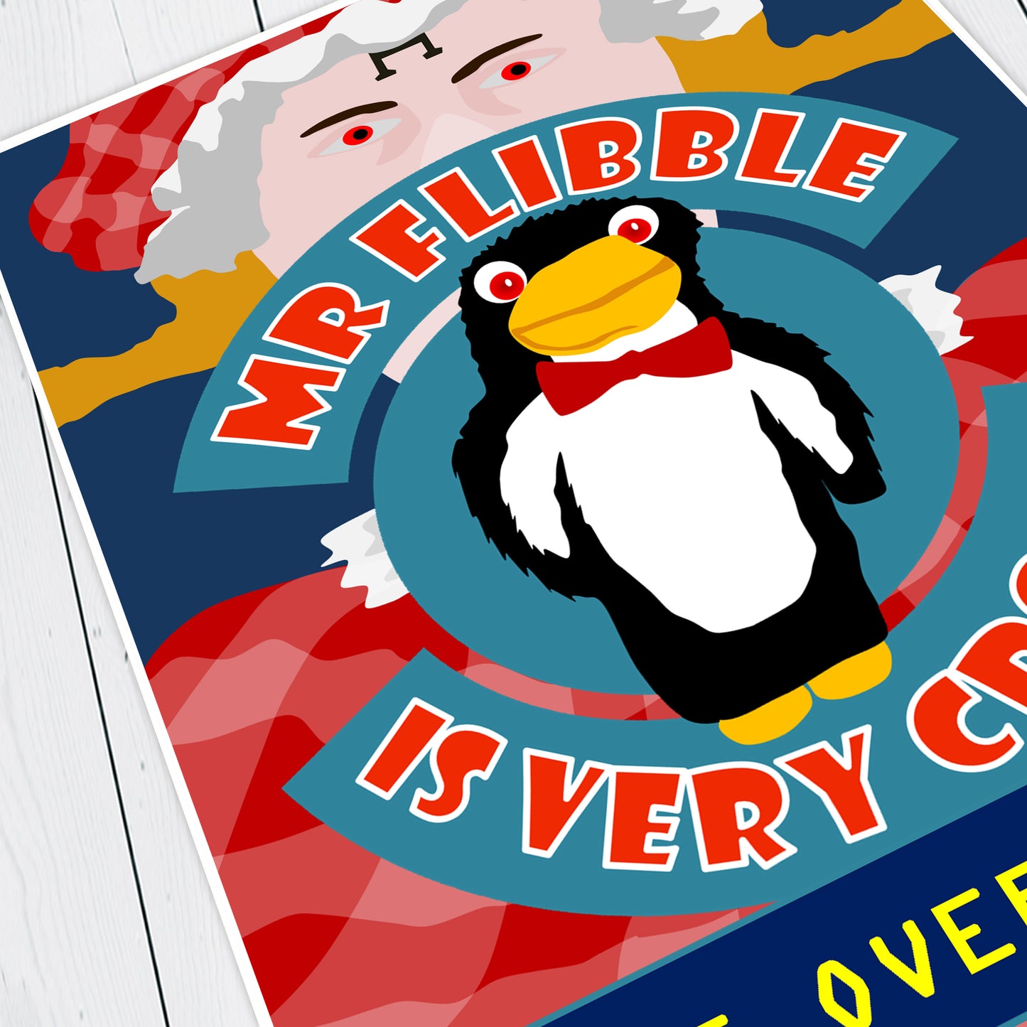 MR FLIBBLE IS VERY CROSS! Quarantined Rimmer, Red Dwarf Print