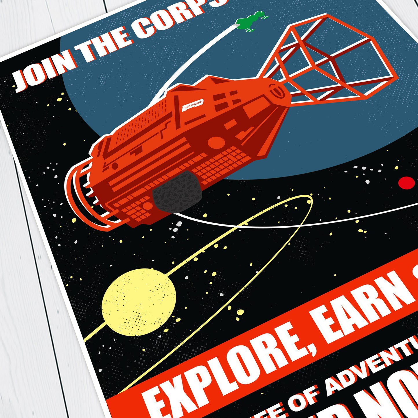 RECRUITMENT POSTER 'Join The Corps Today' Red Dwarf Print