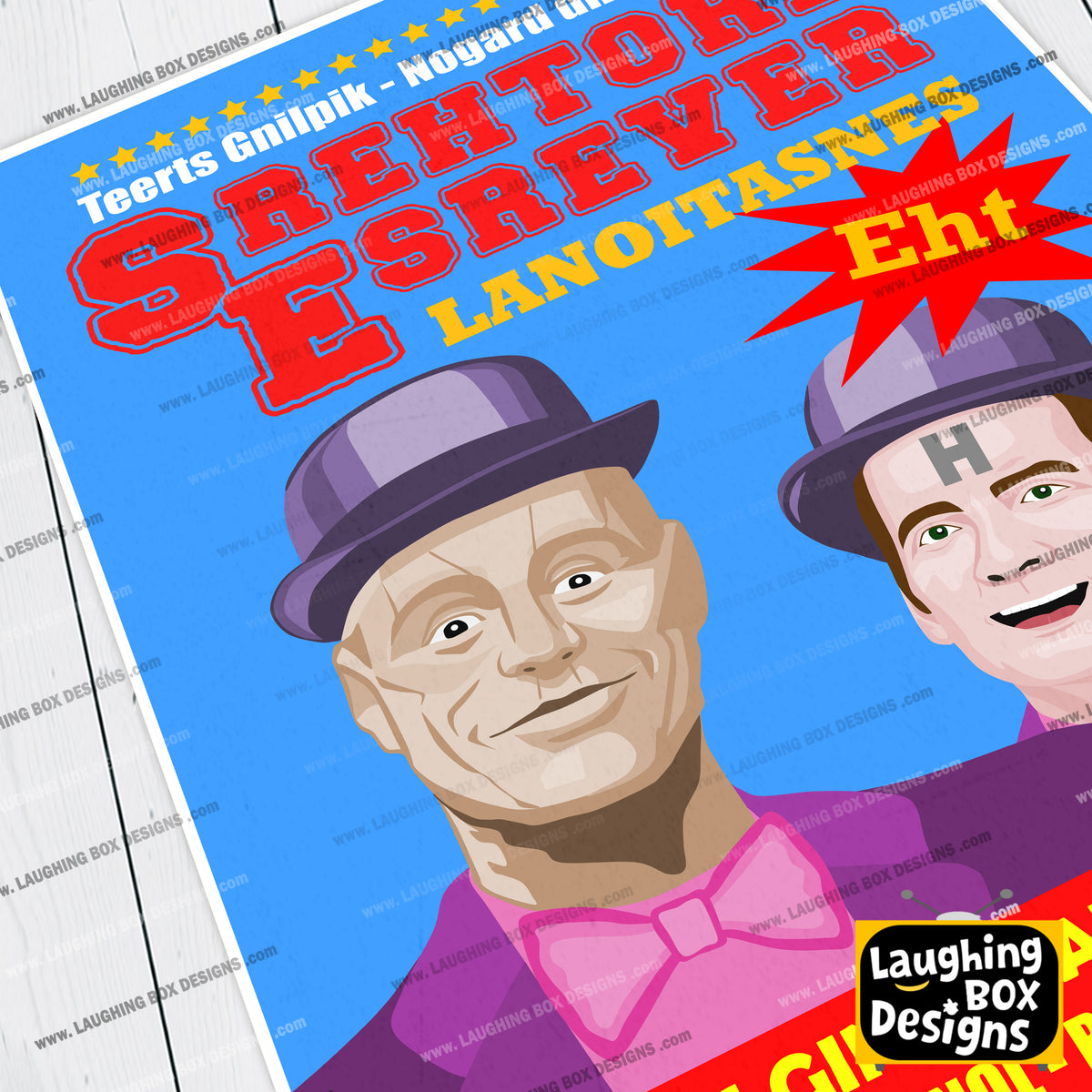 THE SENSATIONAL REVERSE BROTHERS, Tour Poster, Red Dwarf Print