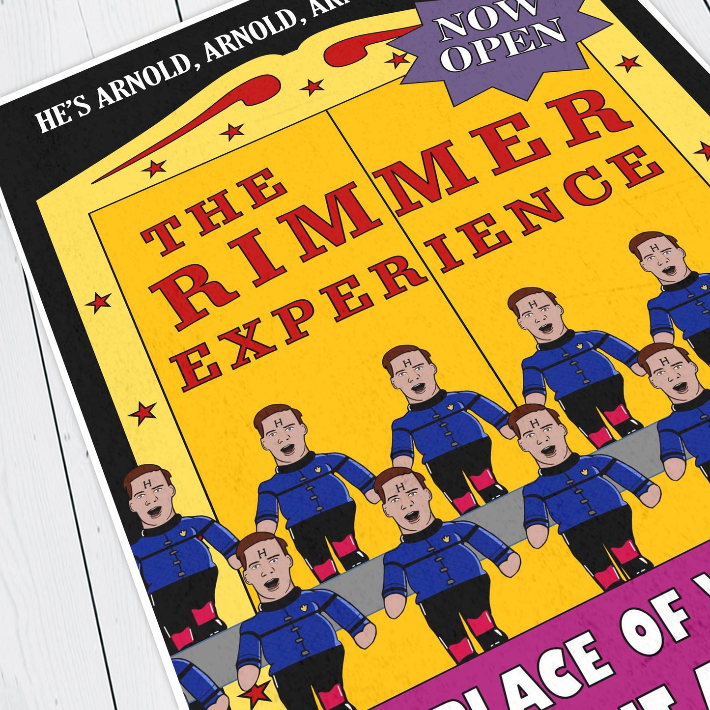 THE RIMMER EXPERIENCE, A Place Of Wonder Advert Poster, Red Dwarf Print