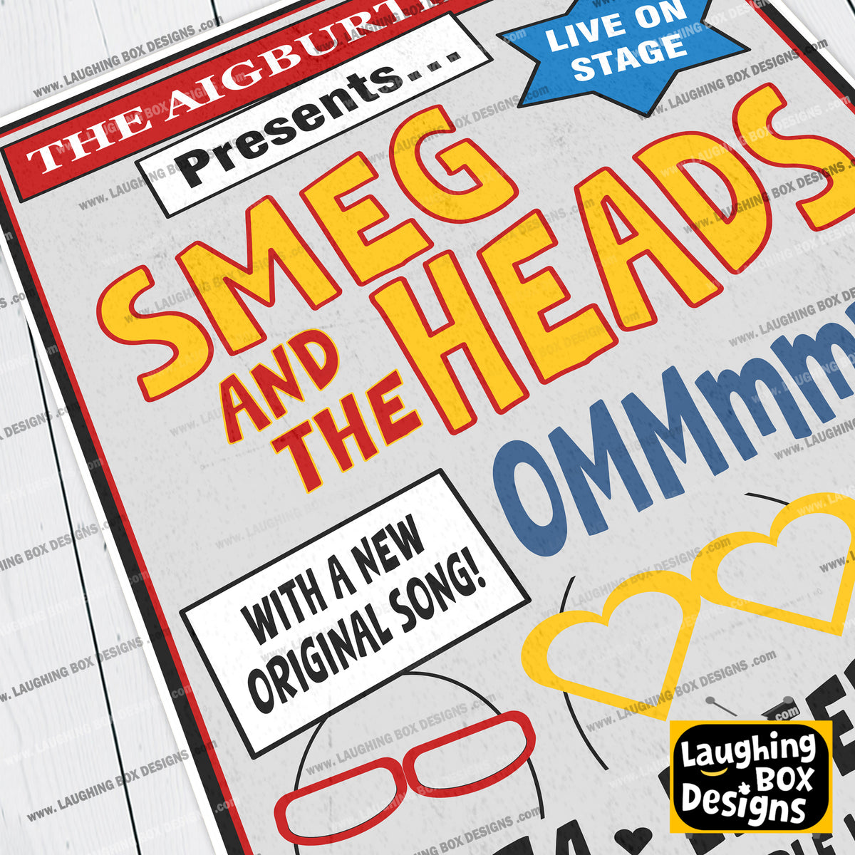 SMEG AND THE HEADS Band Poster, The Ommmm song, The Aigburth Arms, Red Dwarf Print