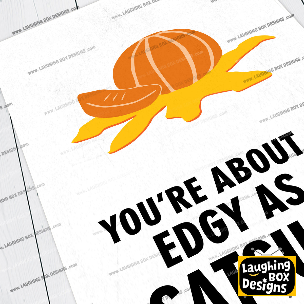 YOU'RE ABOUT AS EDGY AS A SATSUMA, Vince Noir Character Quotes, The Mighty Boosh Print