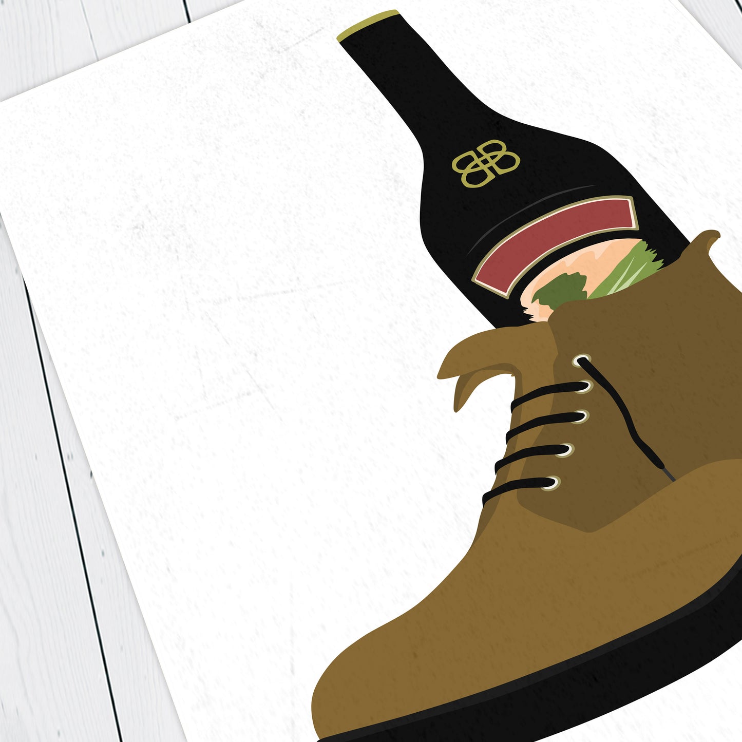 BAILEY FROM A SHOE?, Old Gregg Artwork Poster, The Mighty Boosh Print