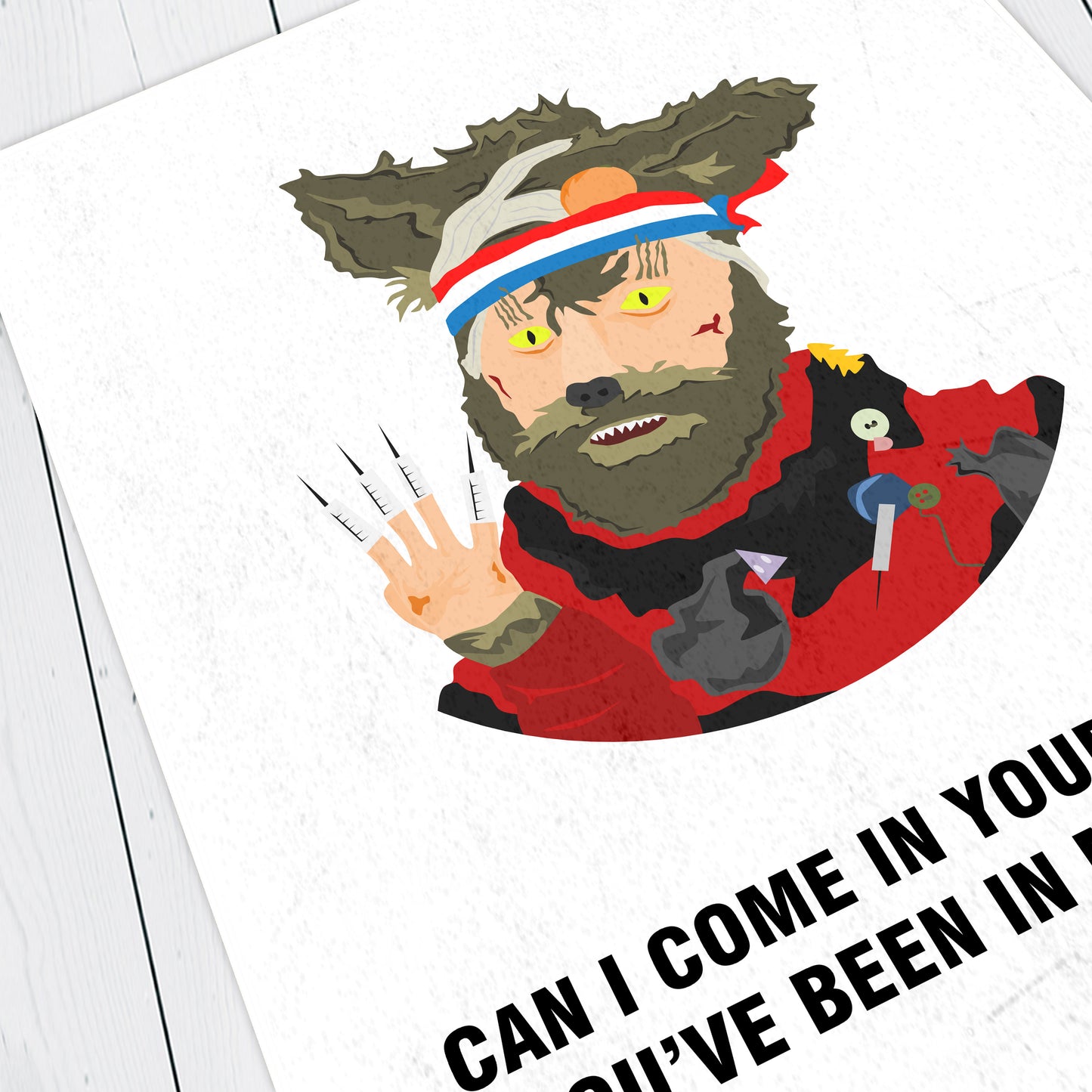 THE CRACK FOX, Can I Come In Your House? You've Been In Mine, Character Quotes, The Mighty Boosh Print