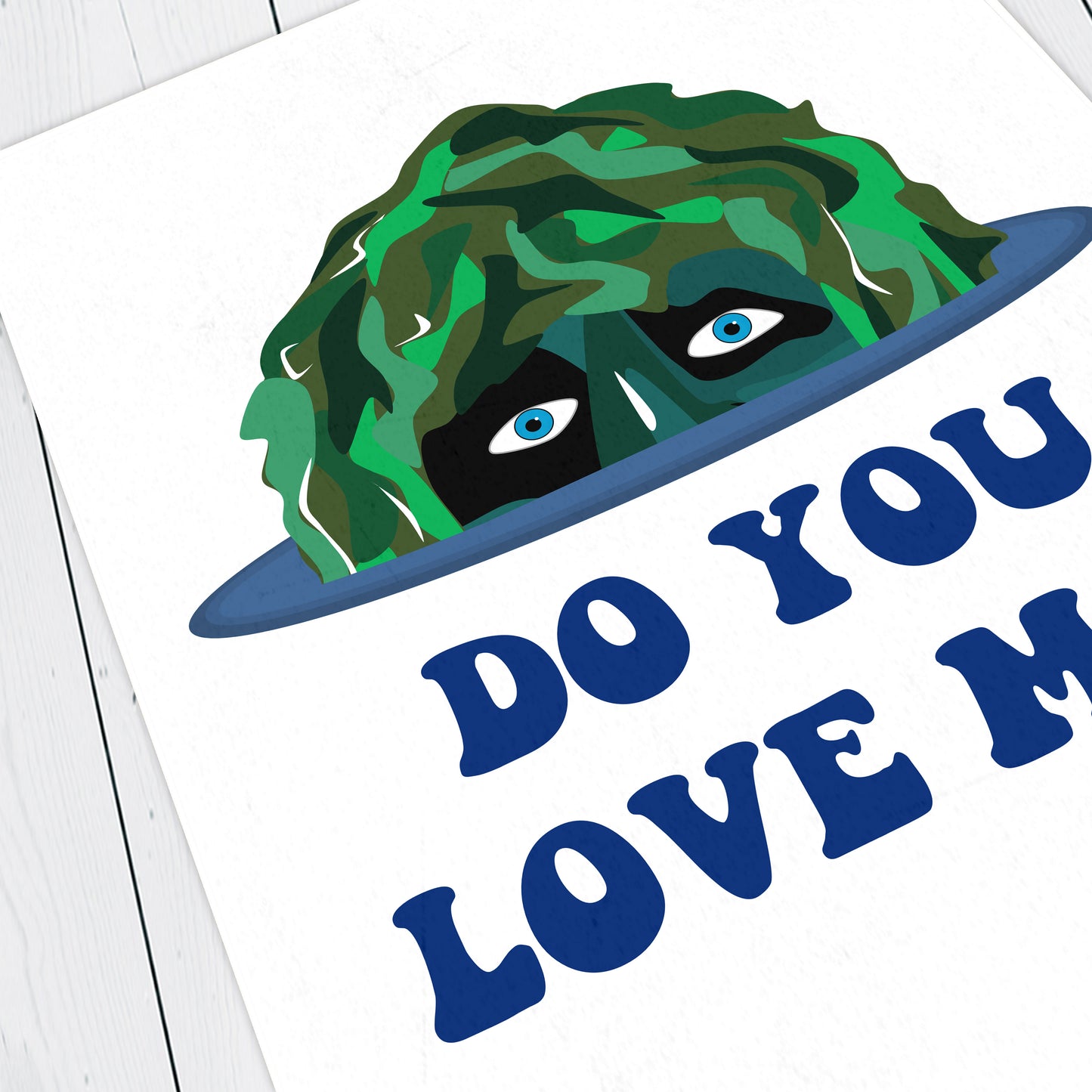 DO YOU LOVE ME?, Old Gregg Character Quote, The Mighty Boosh Print