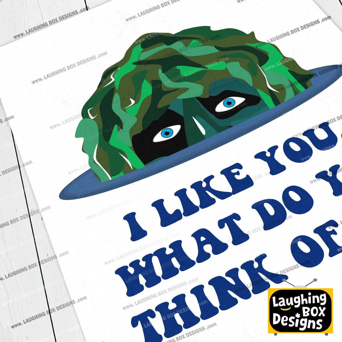 I LIKE YOU. WHAT DO YOU THINK OF ME?, Old Gregg Character Quote, The Mighty Boosh Print