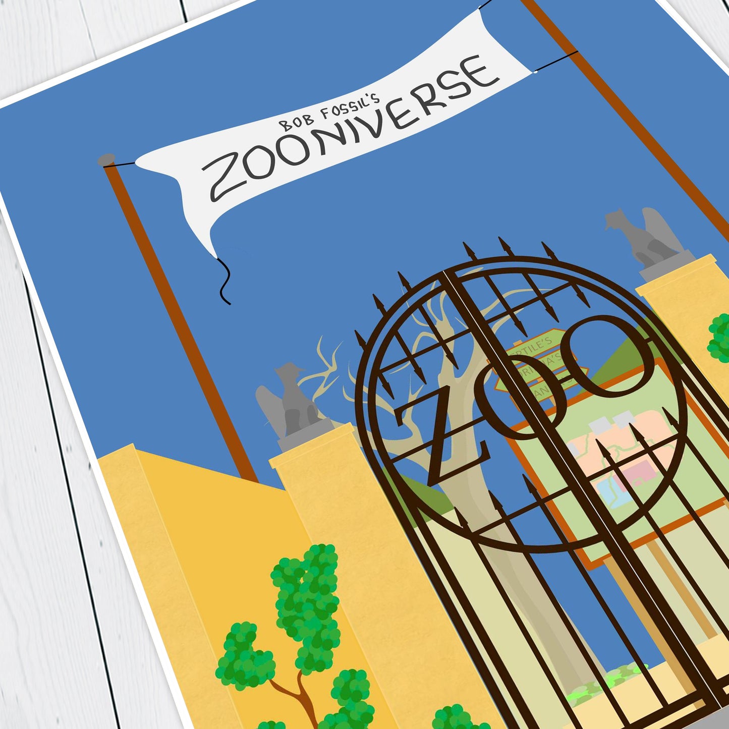 ZOONIVERSE, Series 1 Setting, The Mighty Boosh Print