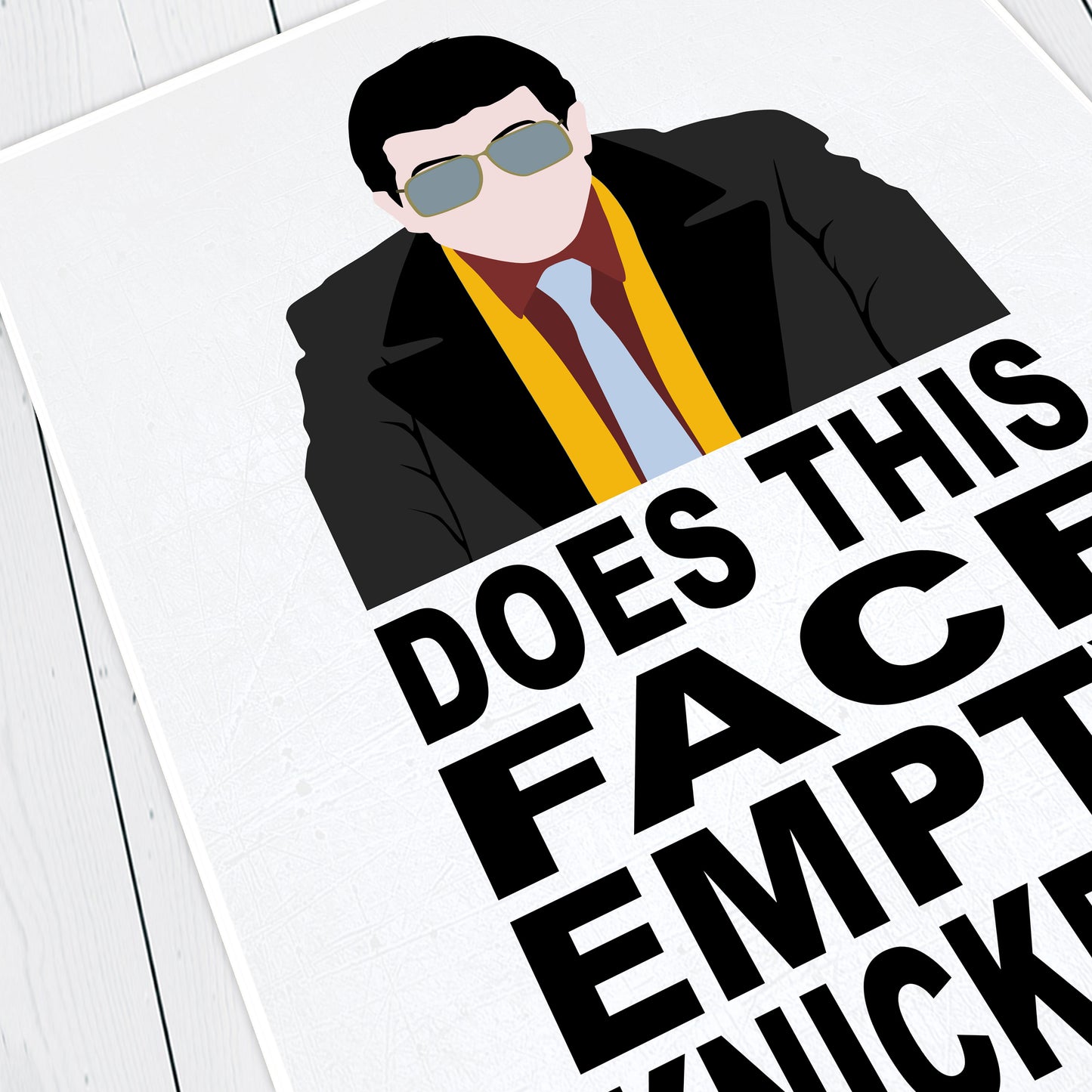 DOES THIS FACE EMPTY KNICKERS?, Mike Character Quote, The Young Ones Print