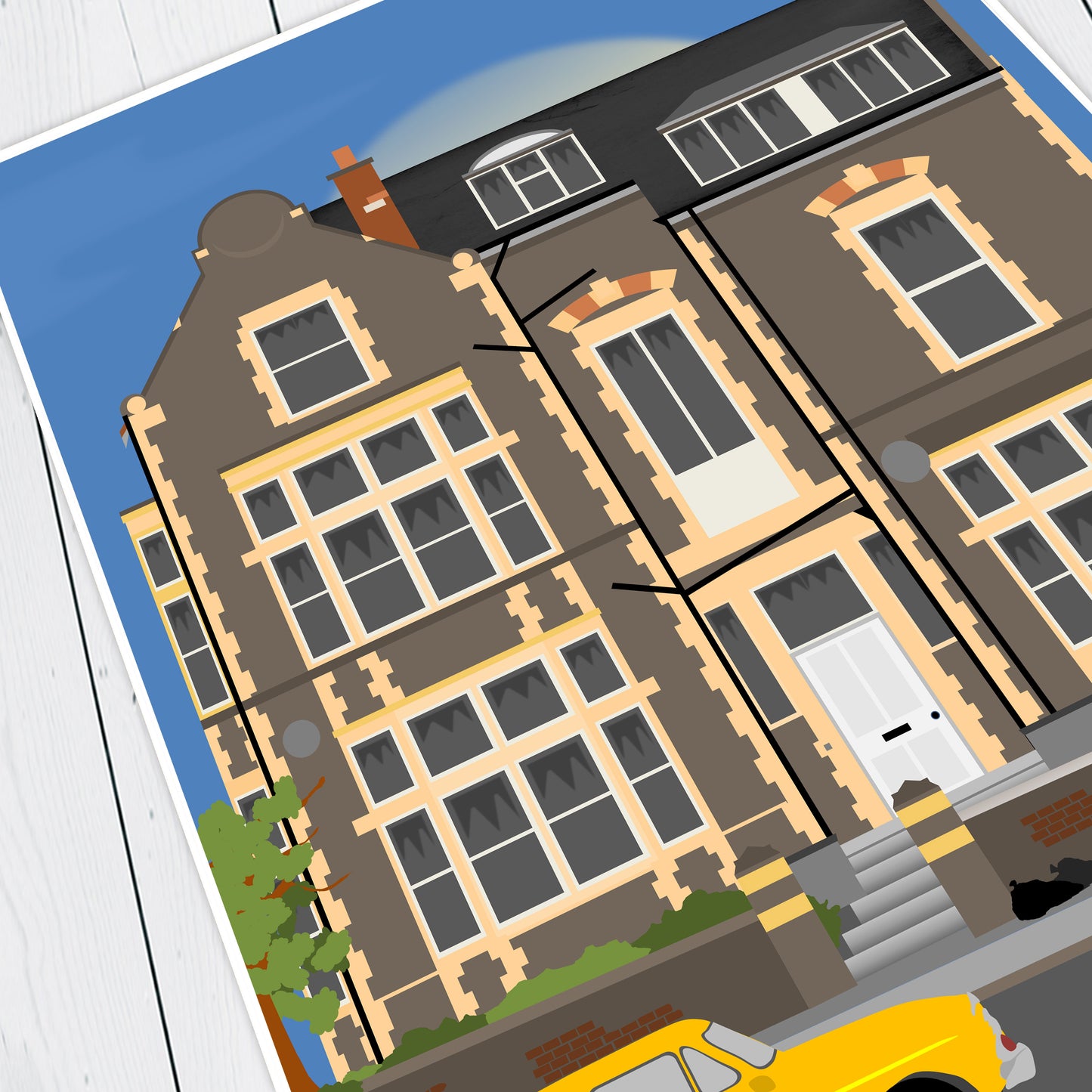 THE YOUNG ONES HOUSE, Location Illustration, The Young Ones Print