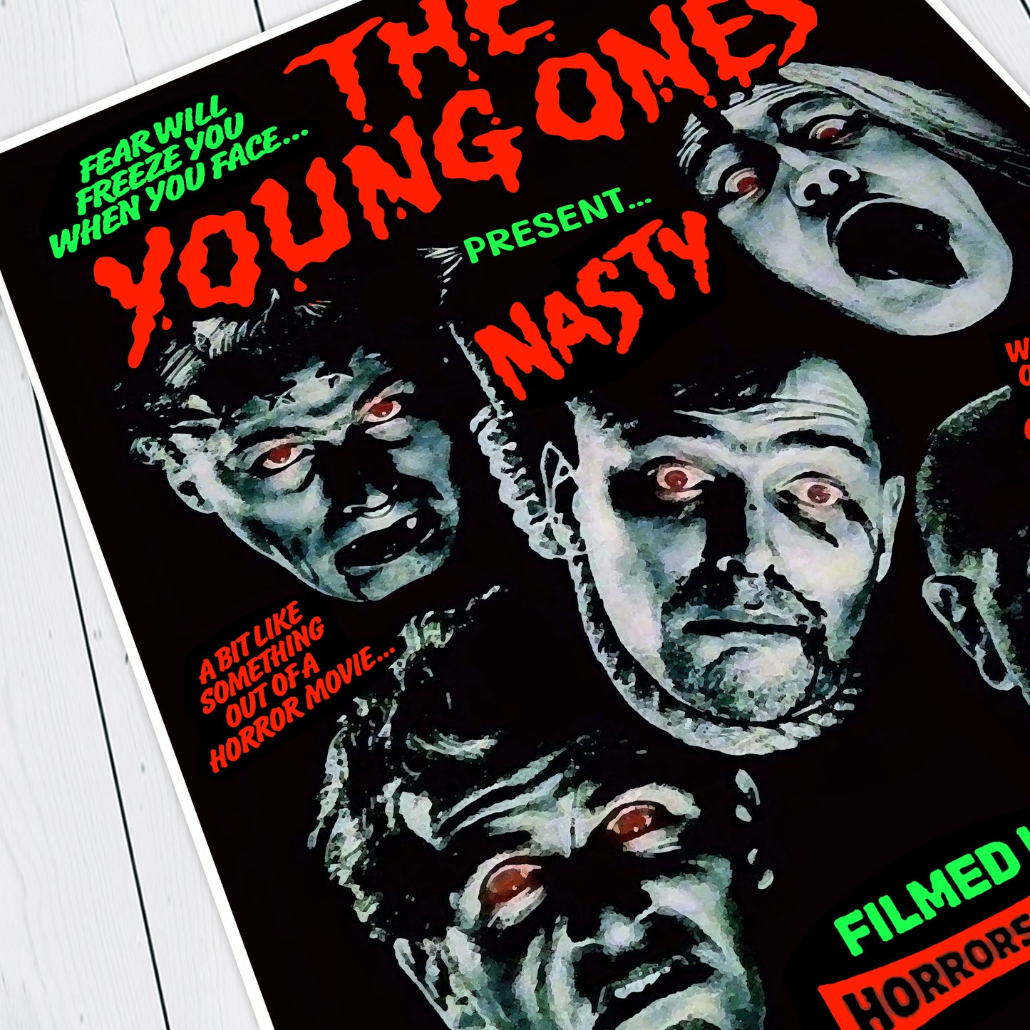 THE YOUNG ONES Presents NASTY, Horror Episode Poster, The Young Ones Print