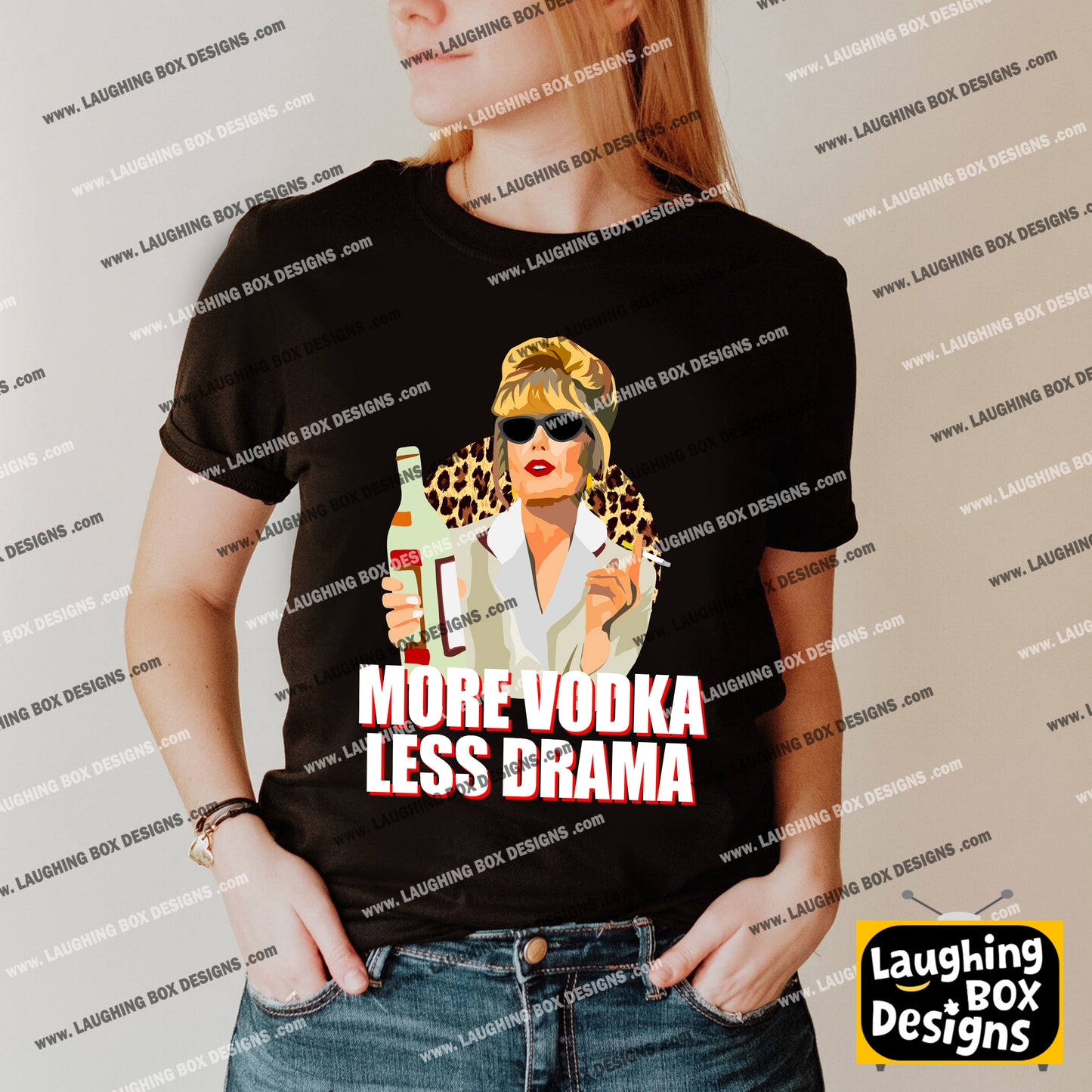MORE VODKA, LESS DRAMA - Absolutely Fabulous T-Shirt