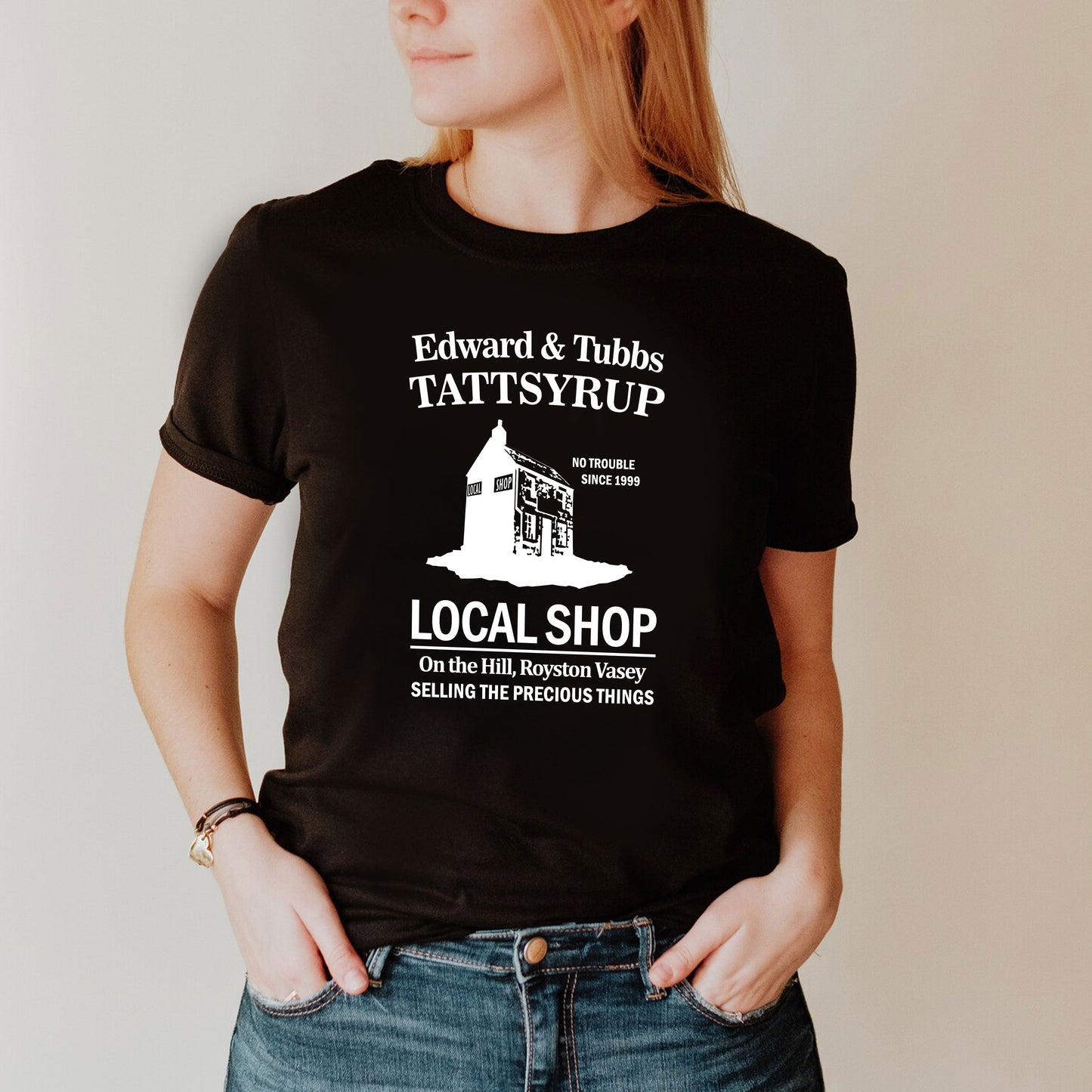 LOCAL SHOP / EDWARD AND TUBBS TATTSYRUP - The League Of Gentlemen T-Shirt