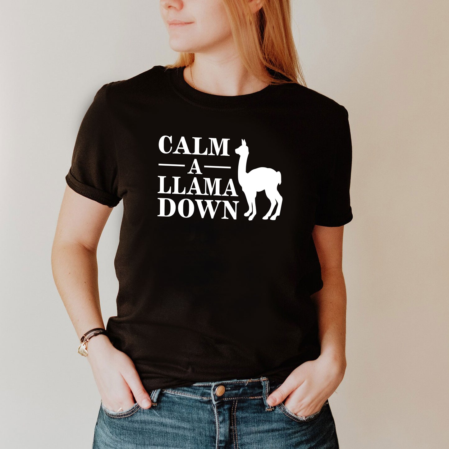 CALM A LLAMA DOWN Crimp - The Mighty Boosh T-Shirt