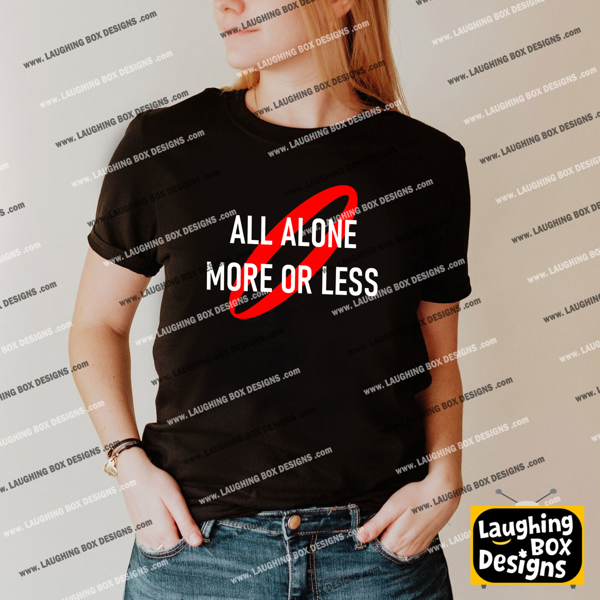 ALL ALONE MORE OR LESS - Red Dwarf T-shirt