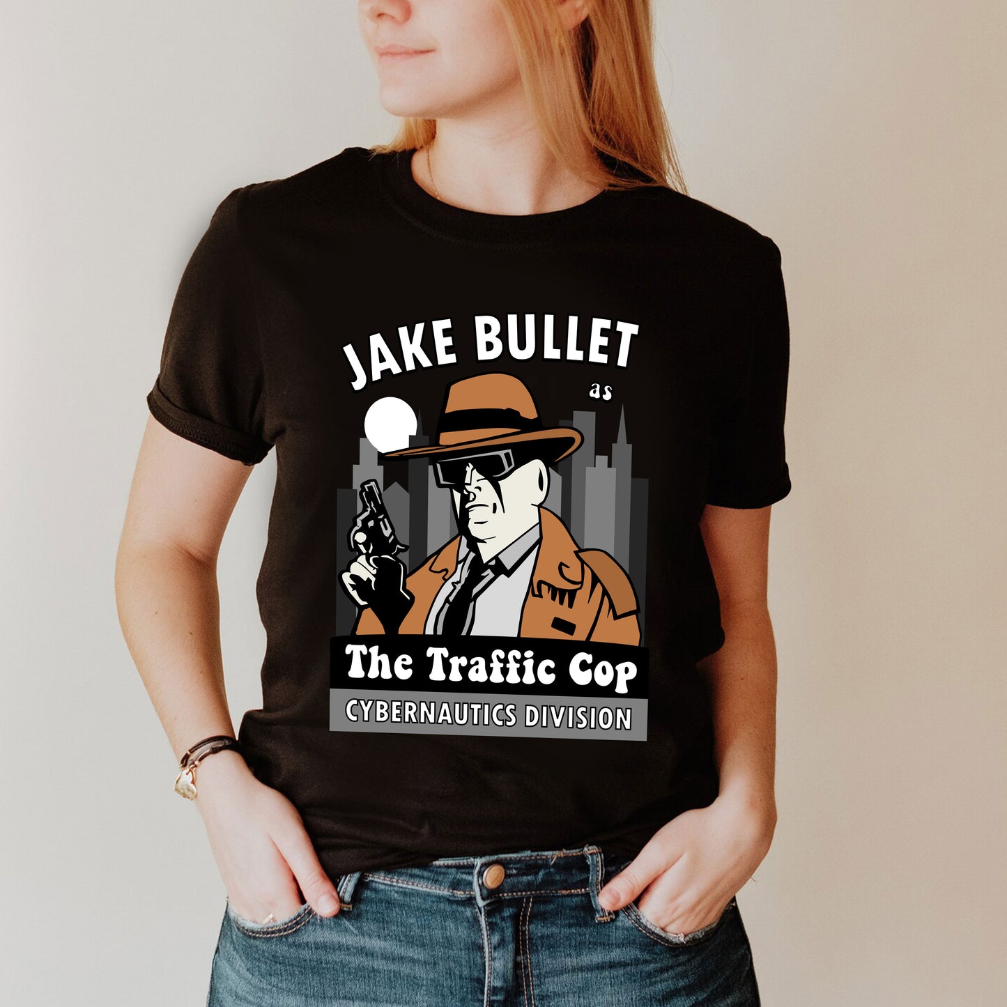 JAKE BULLET 'THE TRAFFIC COP' Cybernautics Division, Red Dwarf T-shirt