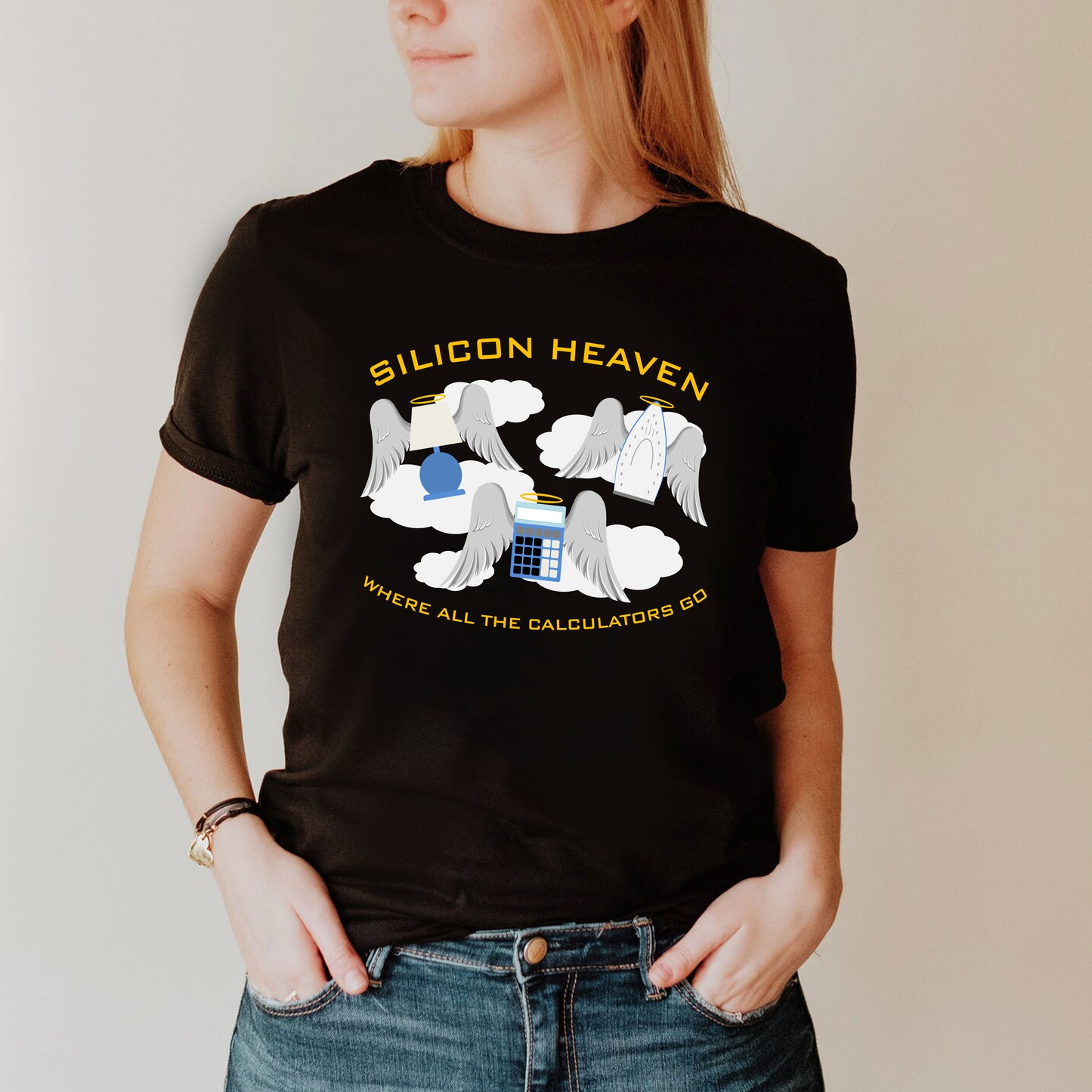 SILICON HEAVEN - WHERE ALL THE CALCULATORS GO - Red Dwarf T-Shirt