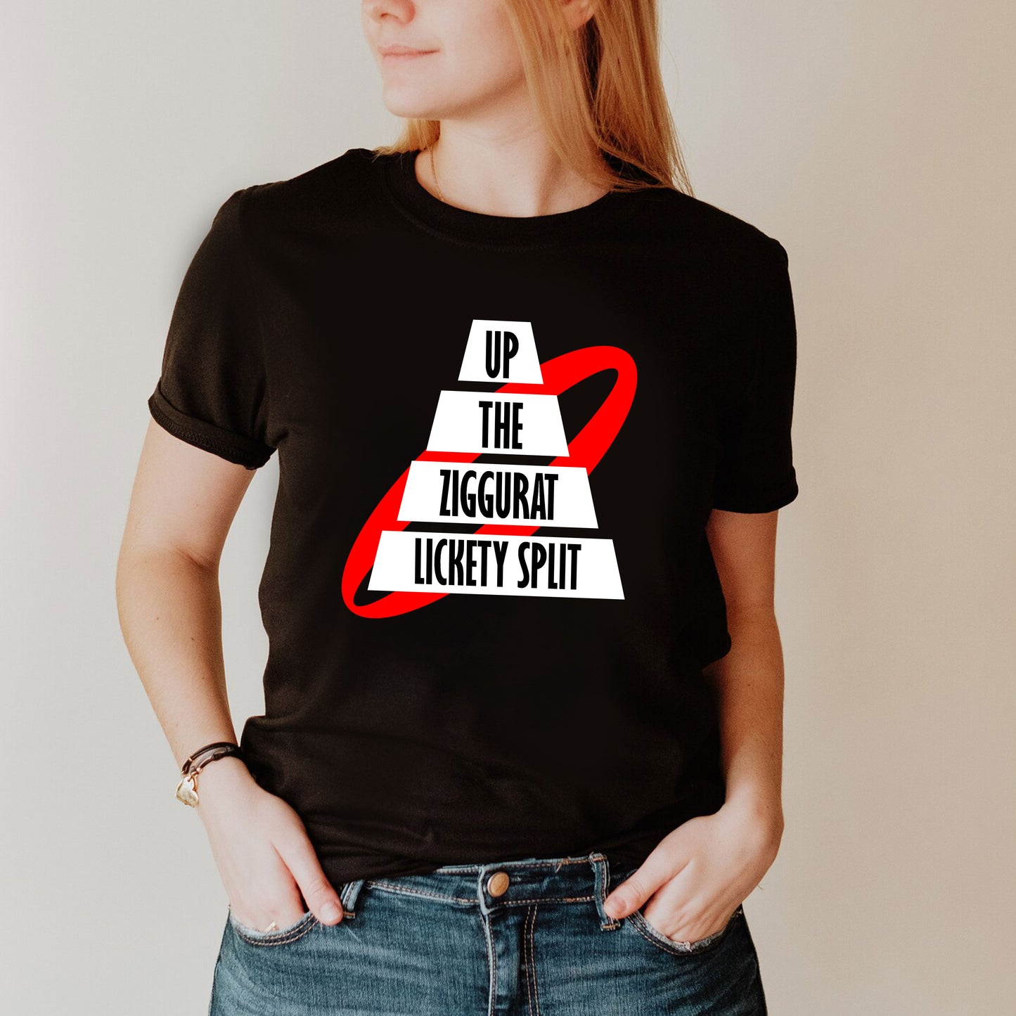 UP THE ZIGGURAT LICKETY SPLIT, Rimmer Quote - Red Dwarf T-Shirt