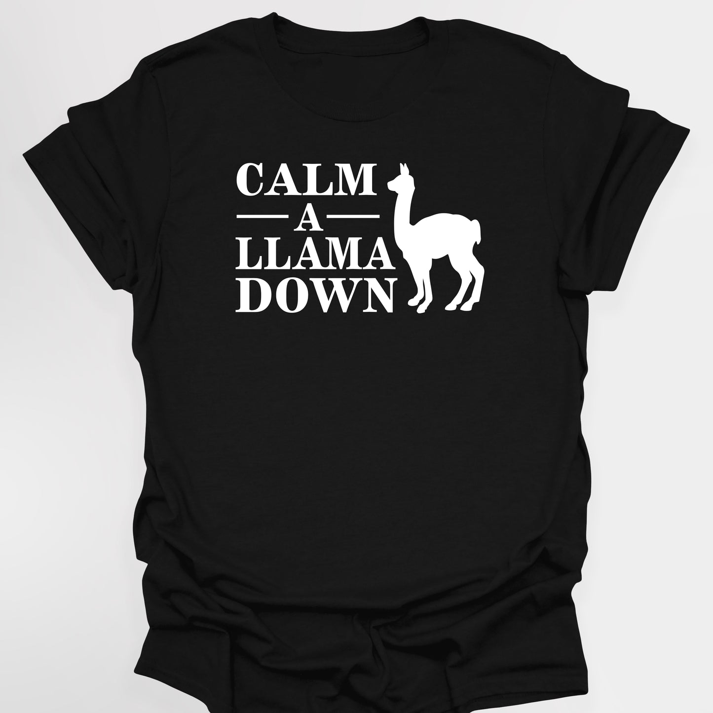 CALM A LLAMA DOWN Crimp - The Mighty Boosh T-Shirt