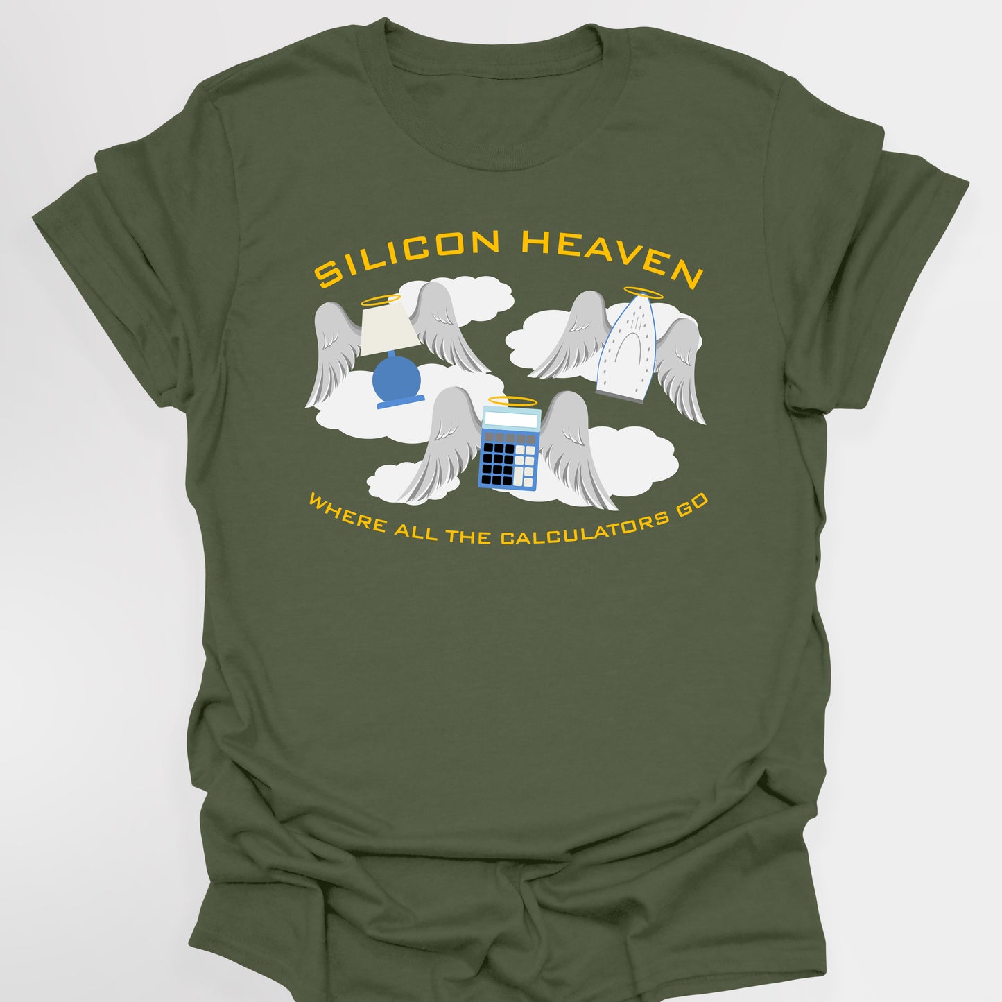 SILICON HEAVEN - WHERE ALL THE CALCULATORS GO - Red Dwarf T-Shirt