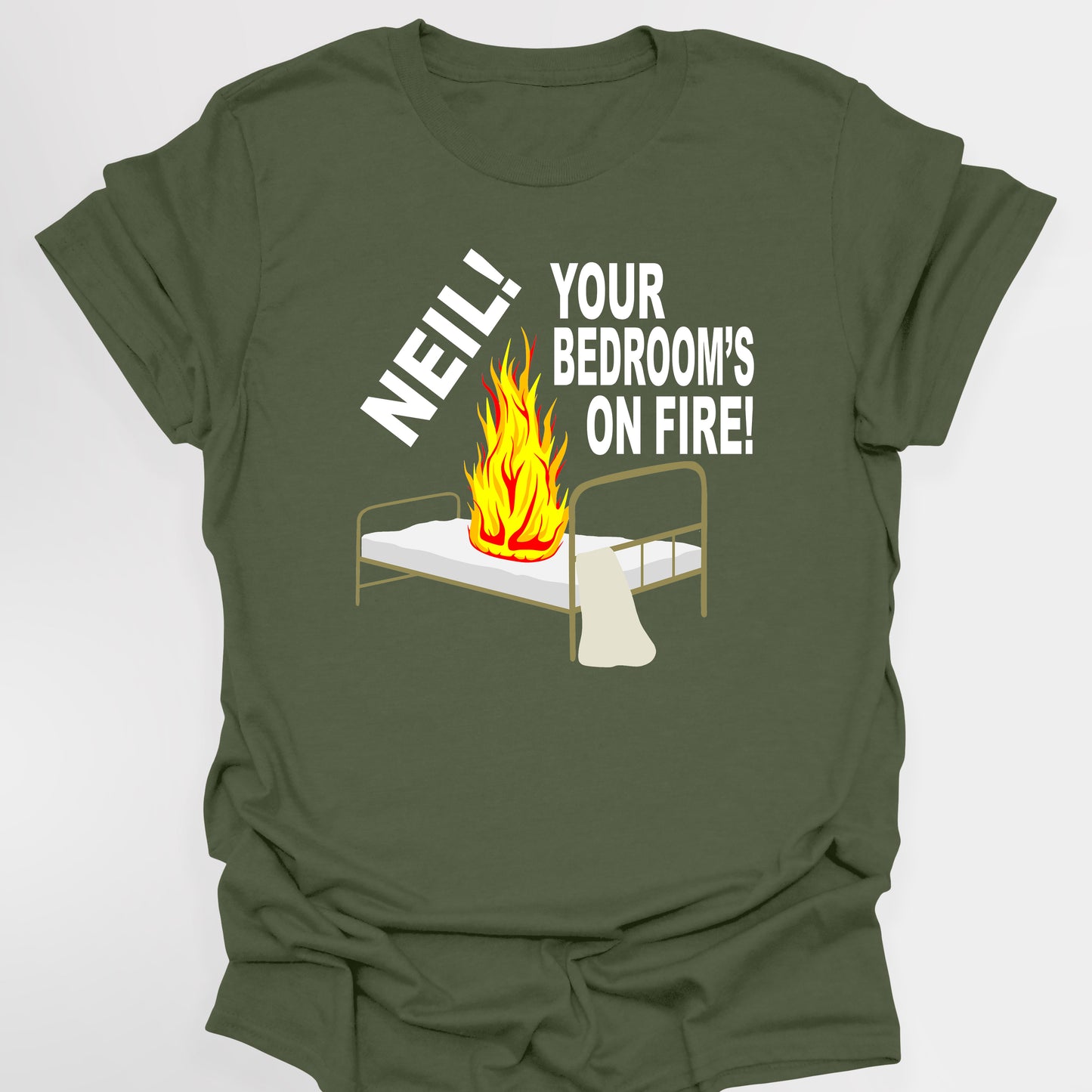 NEIL! YOUR BEDROOM'S ON FIRE! - The Young Ones T-Shirt