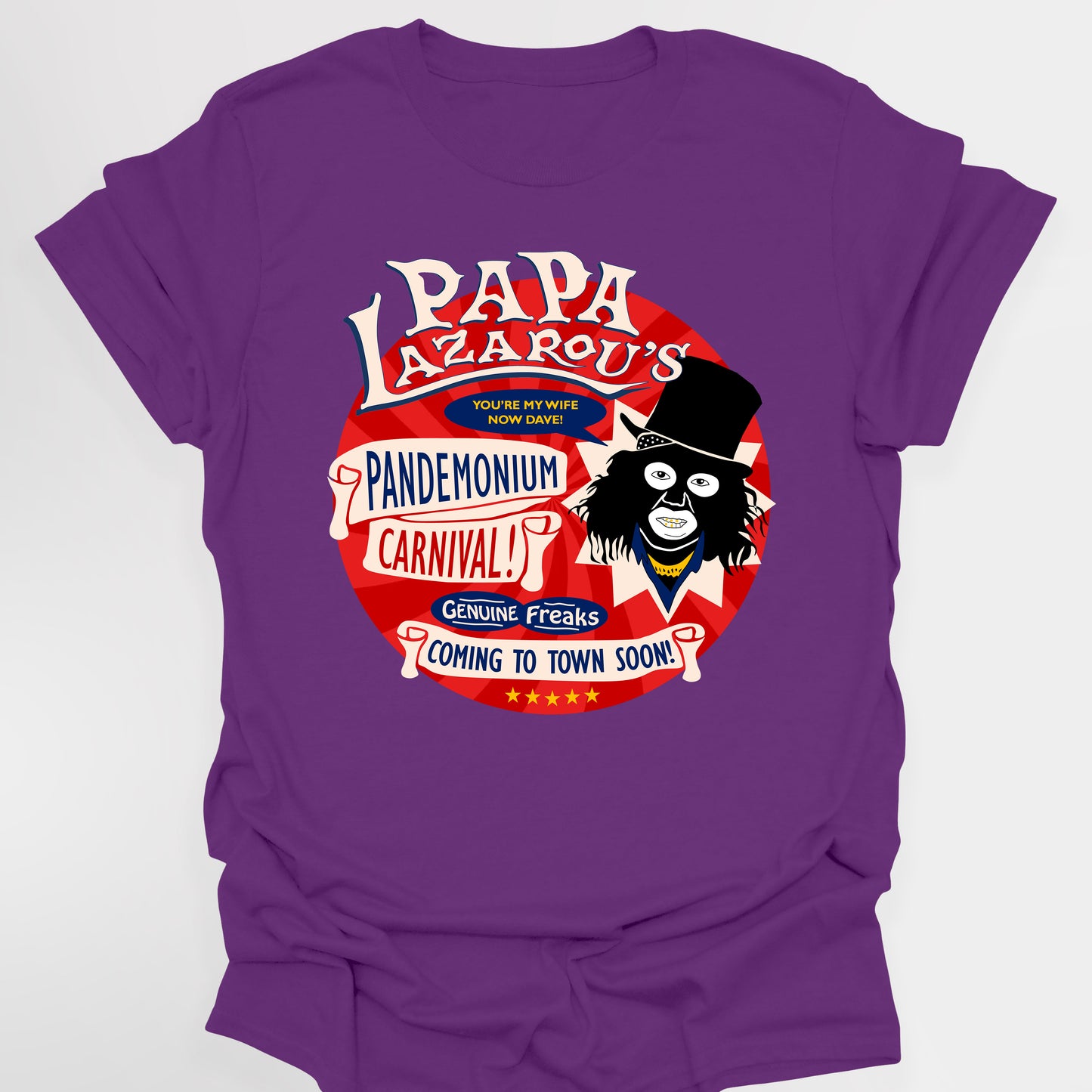 PAPA LAZAROU'S PANDEMONIUM CARNIVAL - League Of Gentlemen T-Shirt