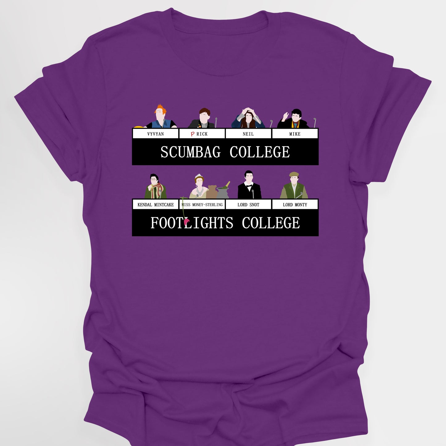 SCUMBAG COLLEGE / FOOTLIGHTS COLLEGE, University Challenge - The Young Ones T-Shirt