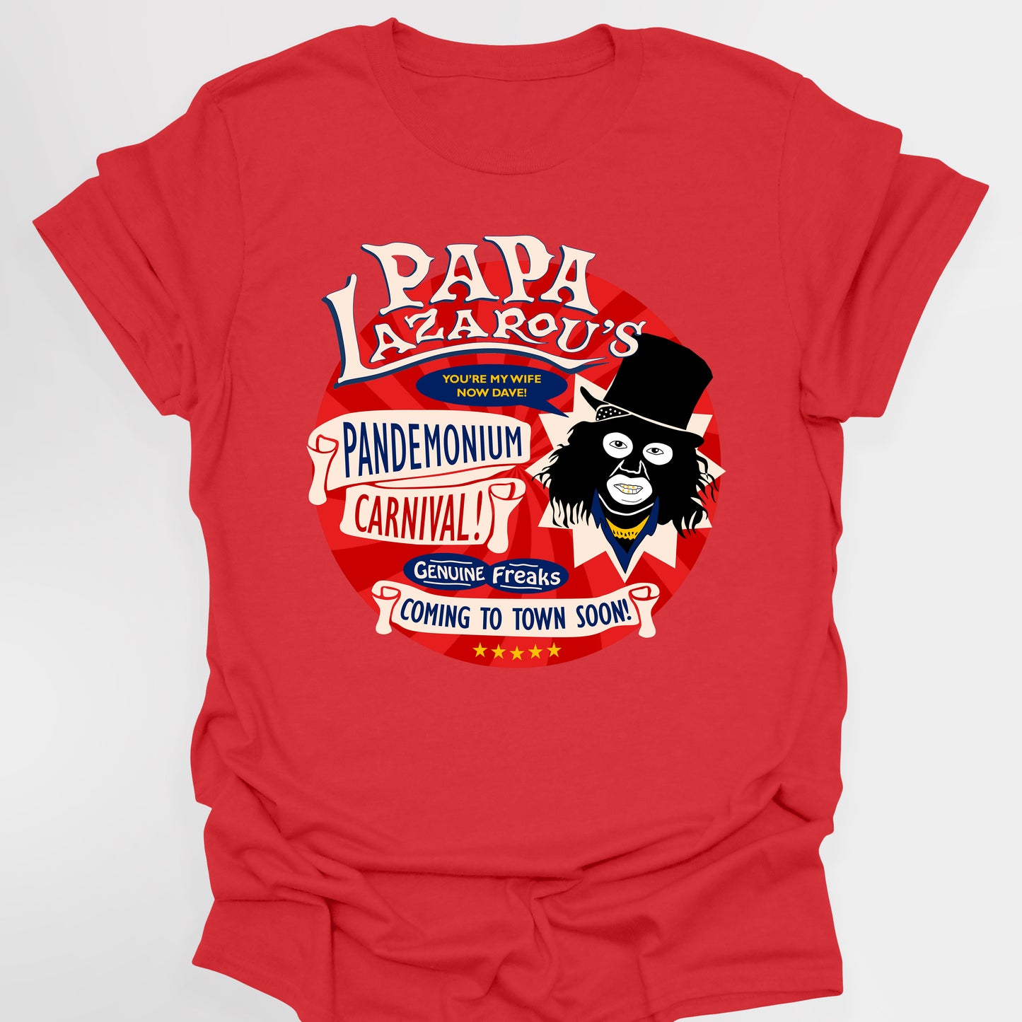 PAPA LAZAROU'S PANDEMONIUM CARNIVAL - League Of Gentlemen T-Shirt