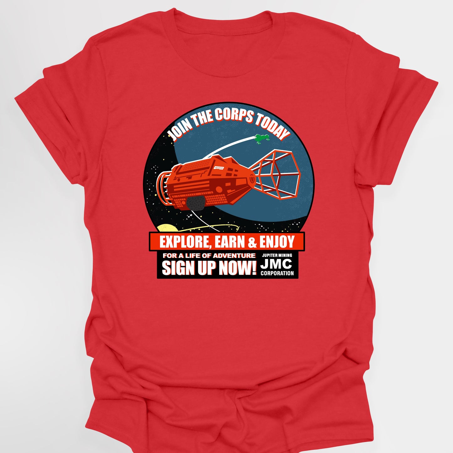 JOIN THE CORPS, JMC RECRUITMENT - Red Dwarf T-Shirt