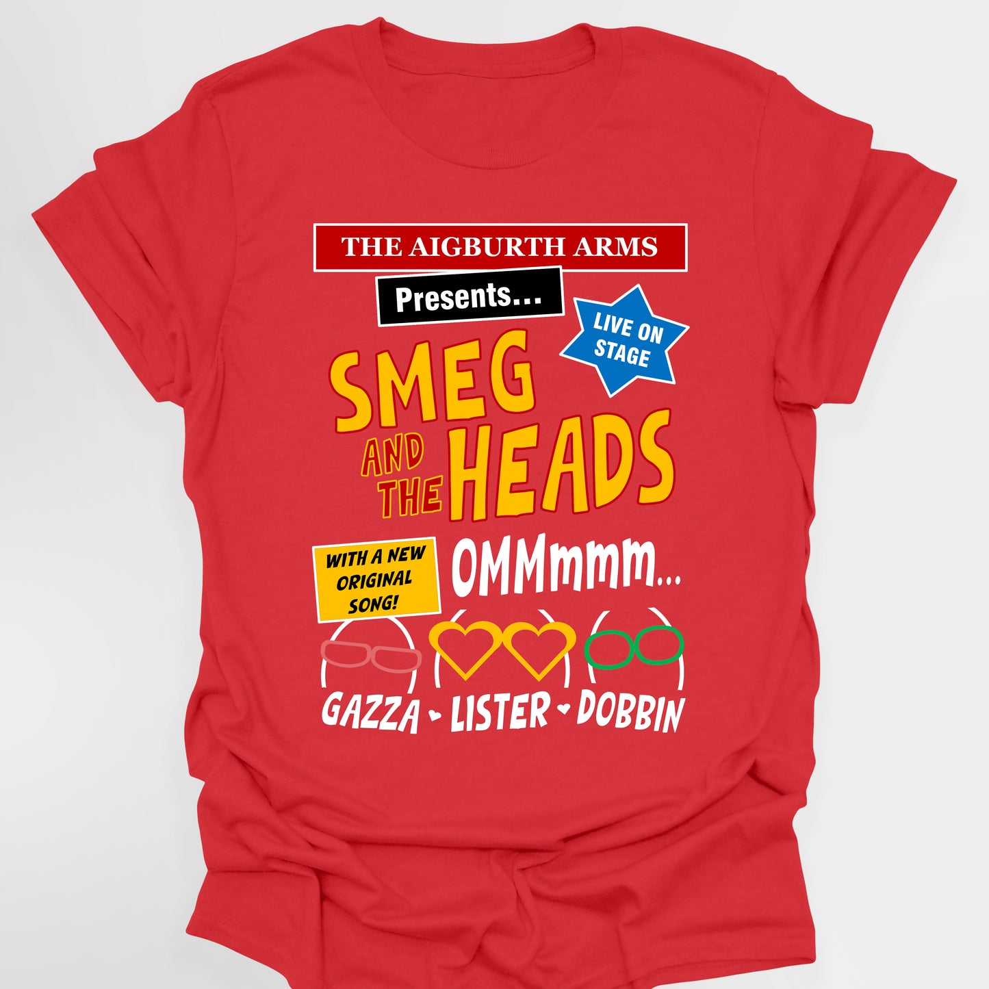 SMEG AND THE HEADS BAND SHIRT, The Aigburth Arms - Red Dwarf T-Shirt