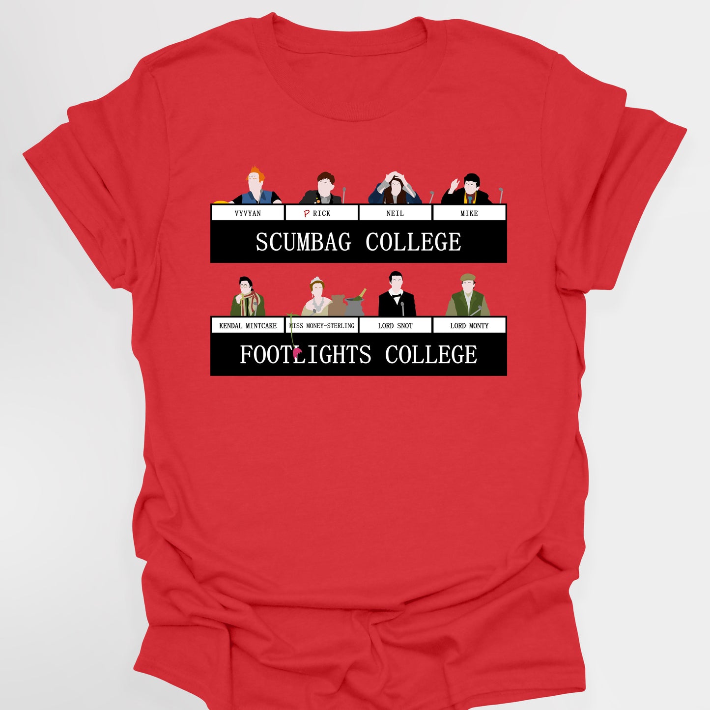 SCUMBAG COLLEGE / FOOTLIGHTS COLLEGE, University Challenge - The Young Ones T-Shirt