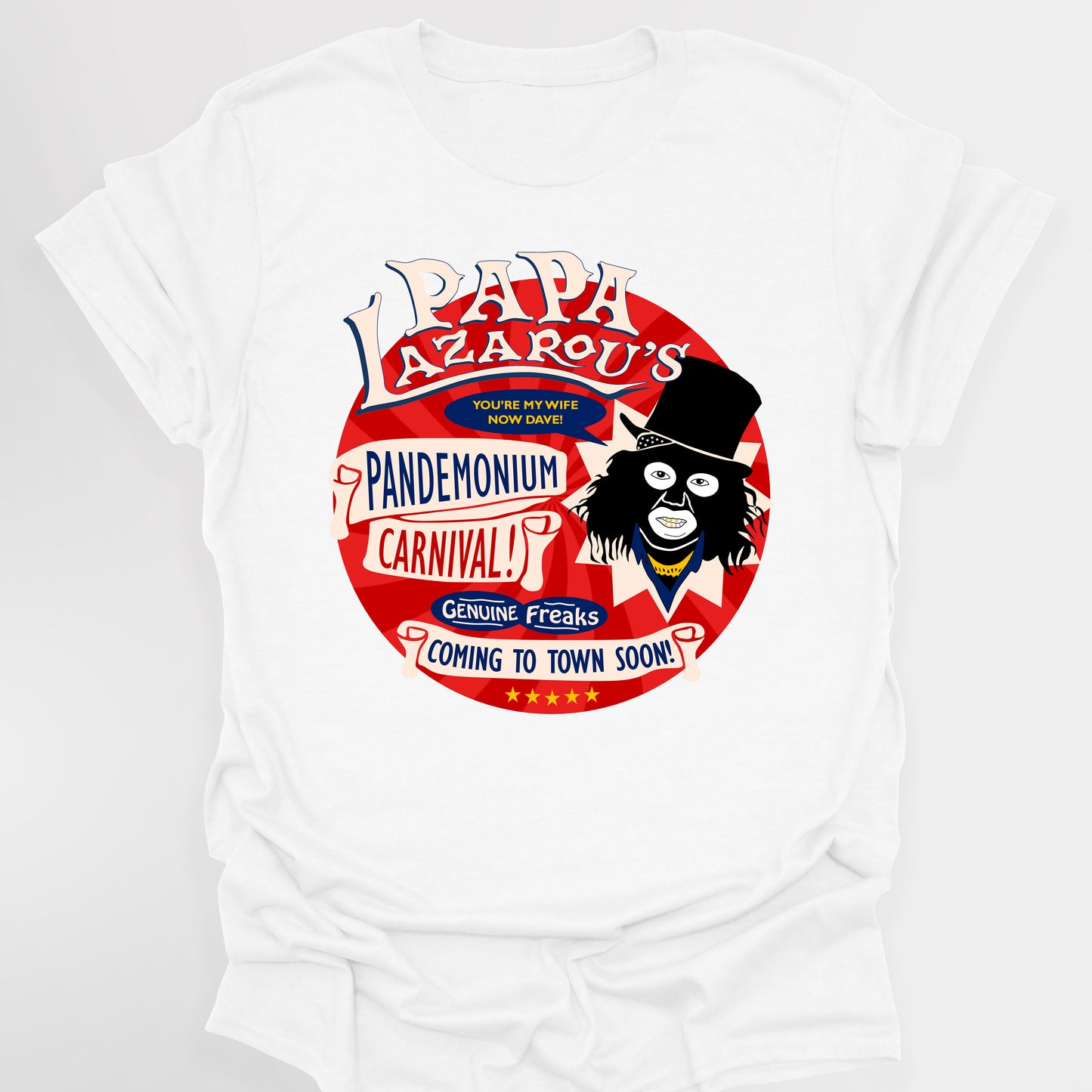 PAPA LAZAROU'S PANDEMONIUM CARNIVAL - League Of Gentlemen T-Shirt