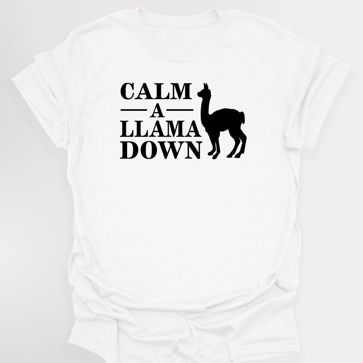 CALM A LLAMA DOWN Crimp - The Mighty Boosh T-Shirt