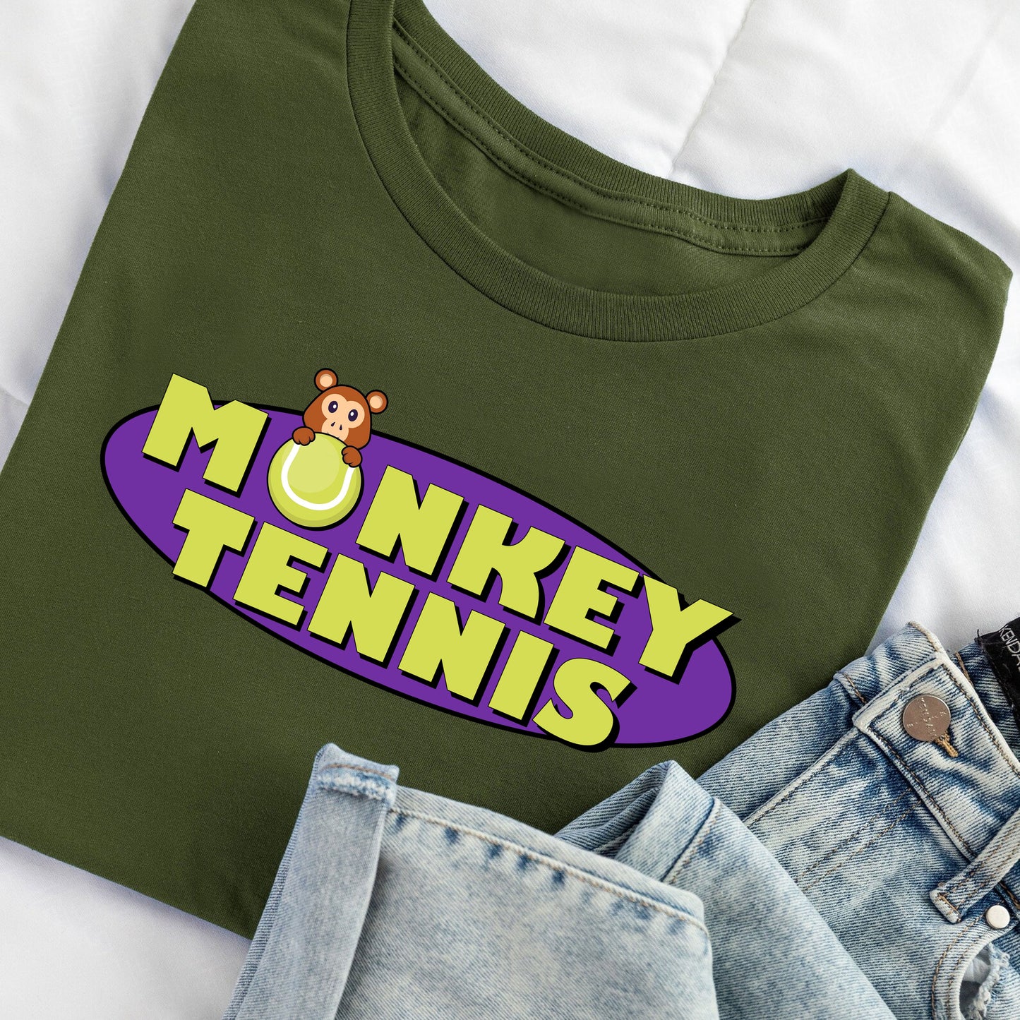 Monkey Tennis - Partridge Television- Alan Partridge T-Shirt