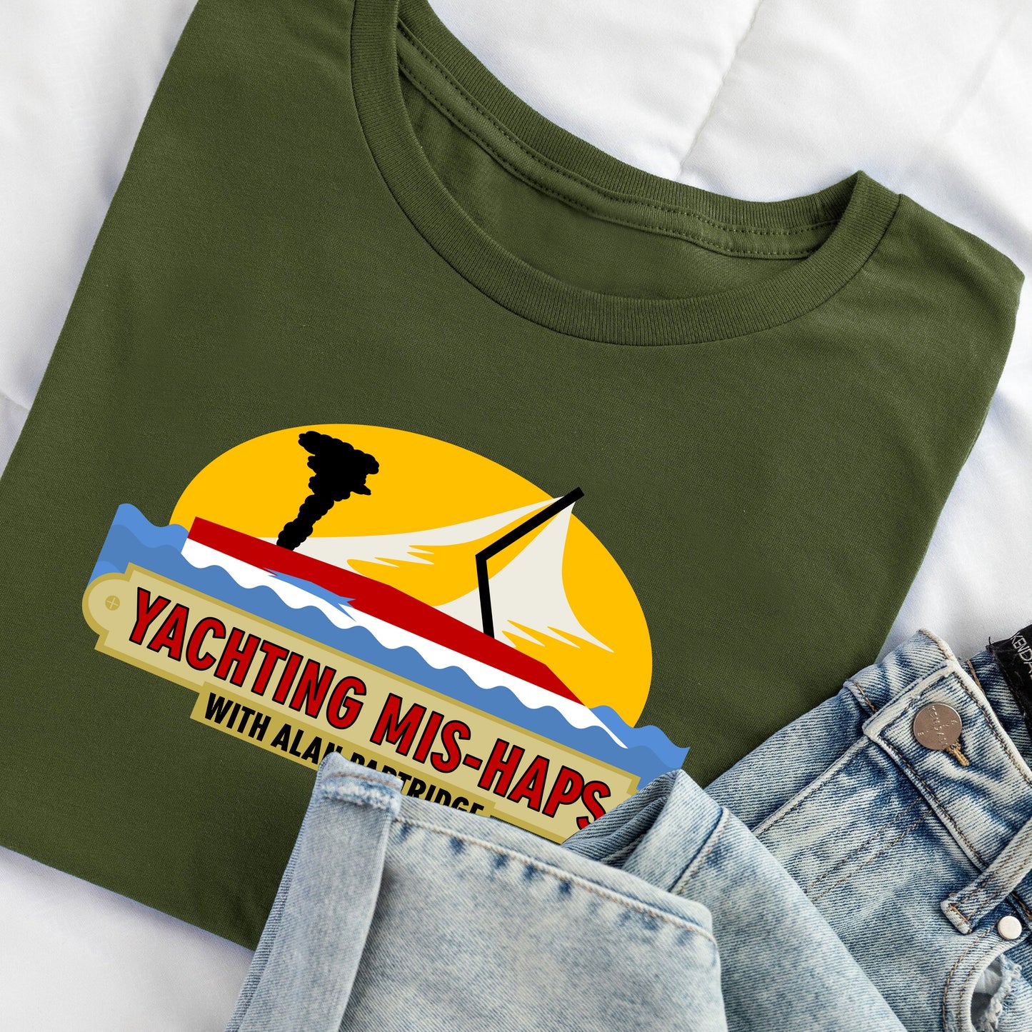 Yaughting Mis-Haps with Alan Partridge - Alan Partridge T-Shirt