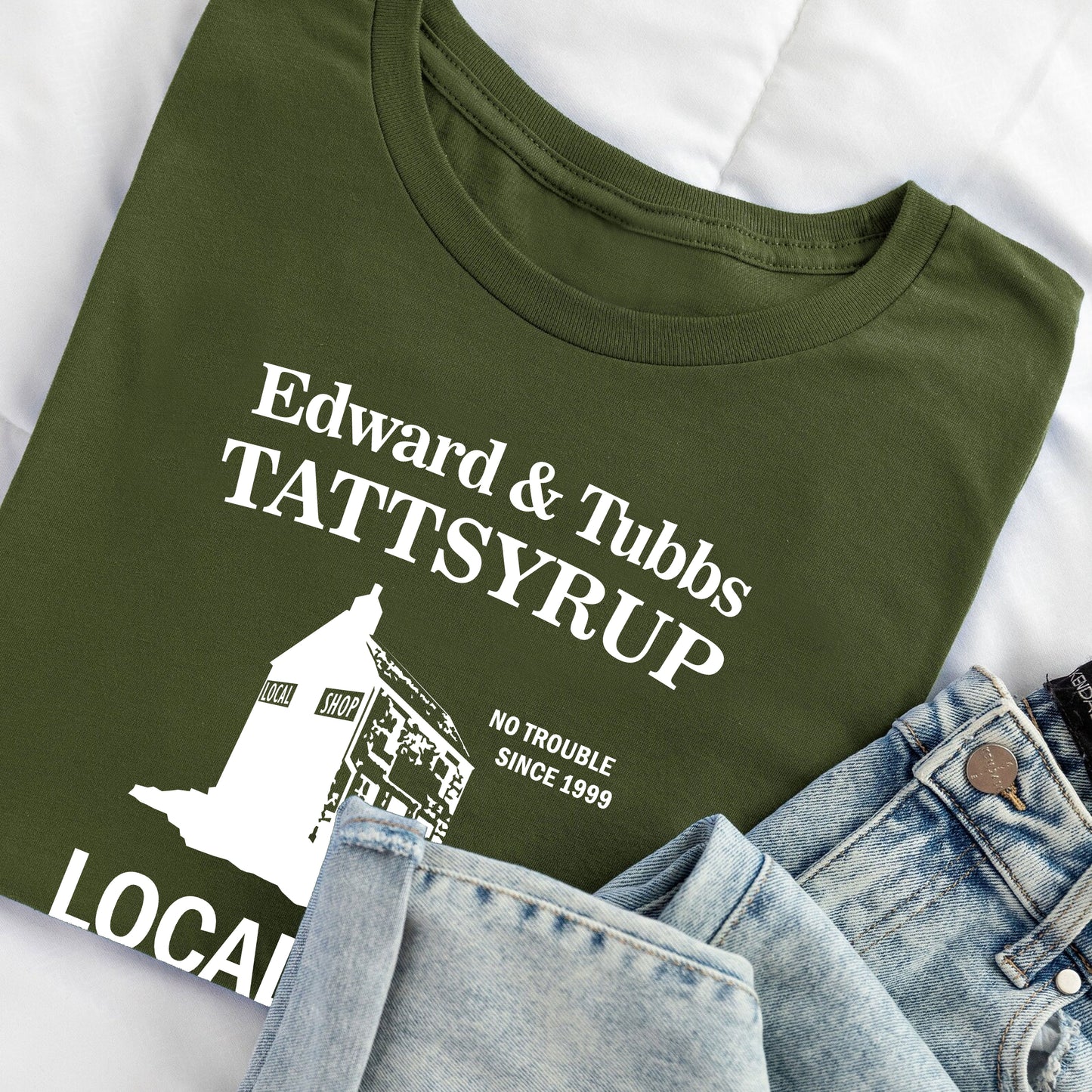 LOCAL SHOP / EDWARD AND TUBBS TATTSYRUP - The League Of Gentlemen T-Shirt