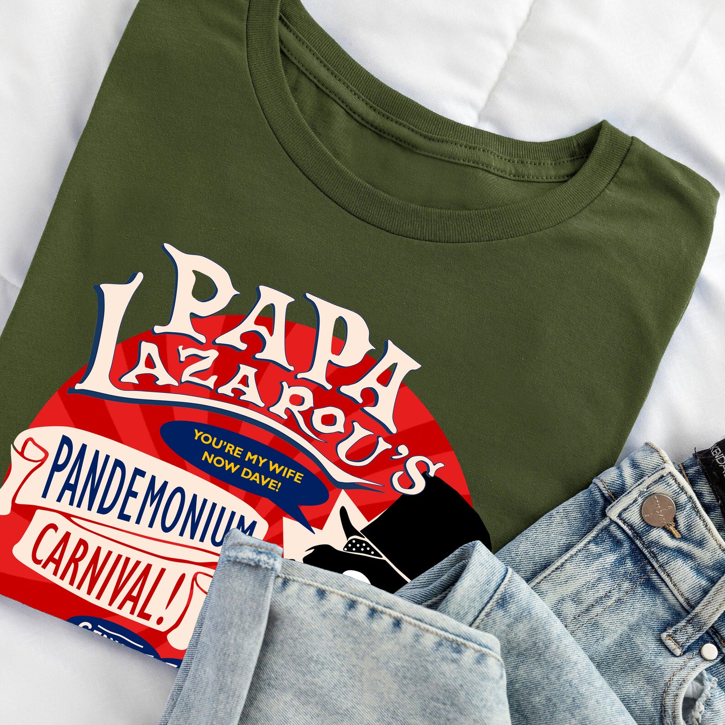 PAPA LAZAROU'S PANDEMONIUM CARNIVAL - League Of Gentlemen T-Shirt