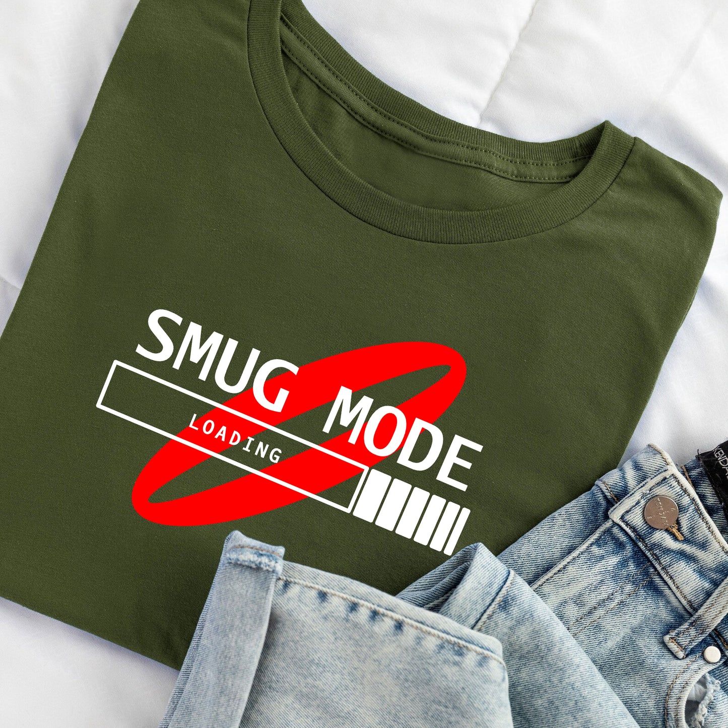 SMUG MODE LOADING / Kryten Quote - Red Dwarf T-Shirt