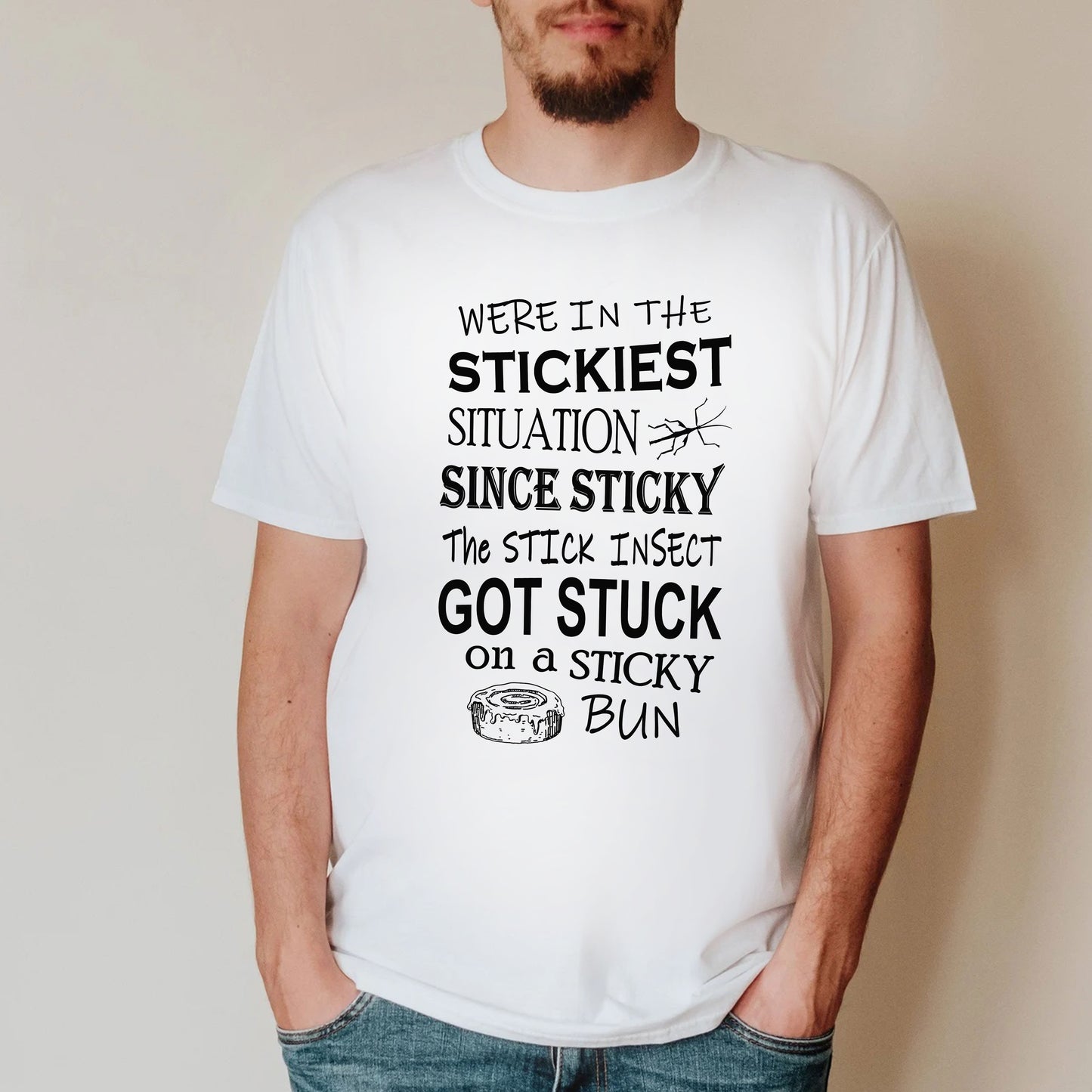 STICKY THE STICK INSECTS STICKY SITUATION - Blackadder T-Shirt